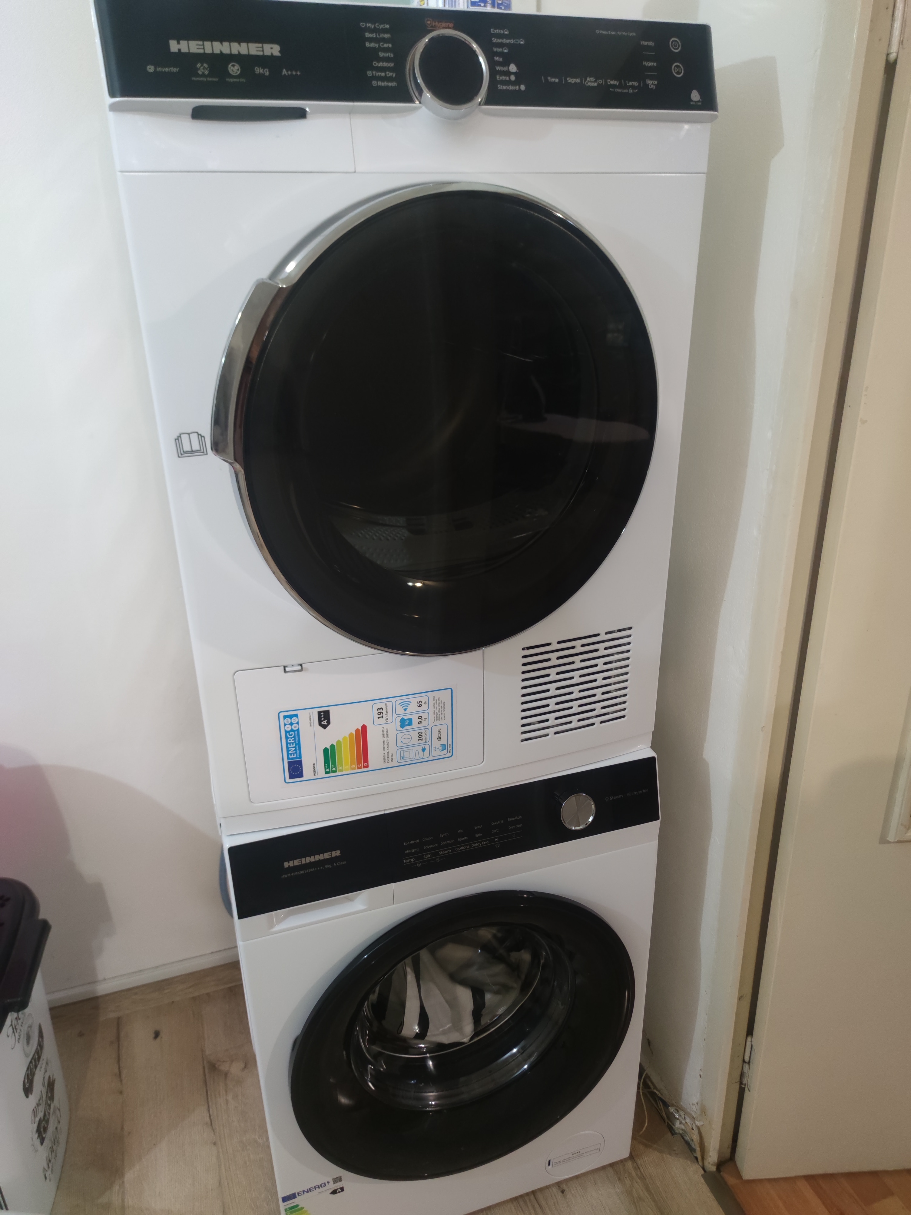 Masina de spalat rufe HEINNER HWM-HMK1014IVTA+++, 10 KG, 1400 RPM, Clasa A, MOTOR INVERTER, Control touch, Display digital, Program Allergy steam, Gri titanium