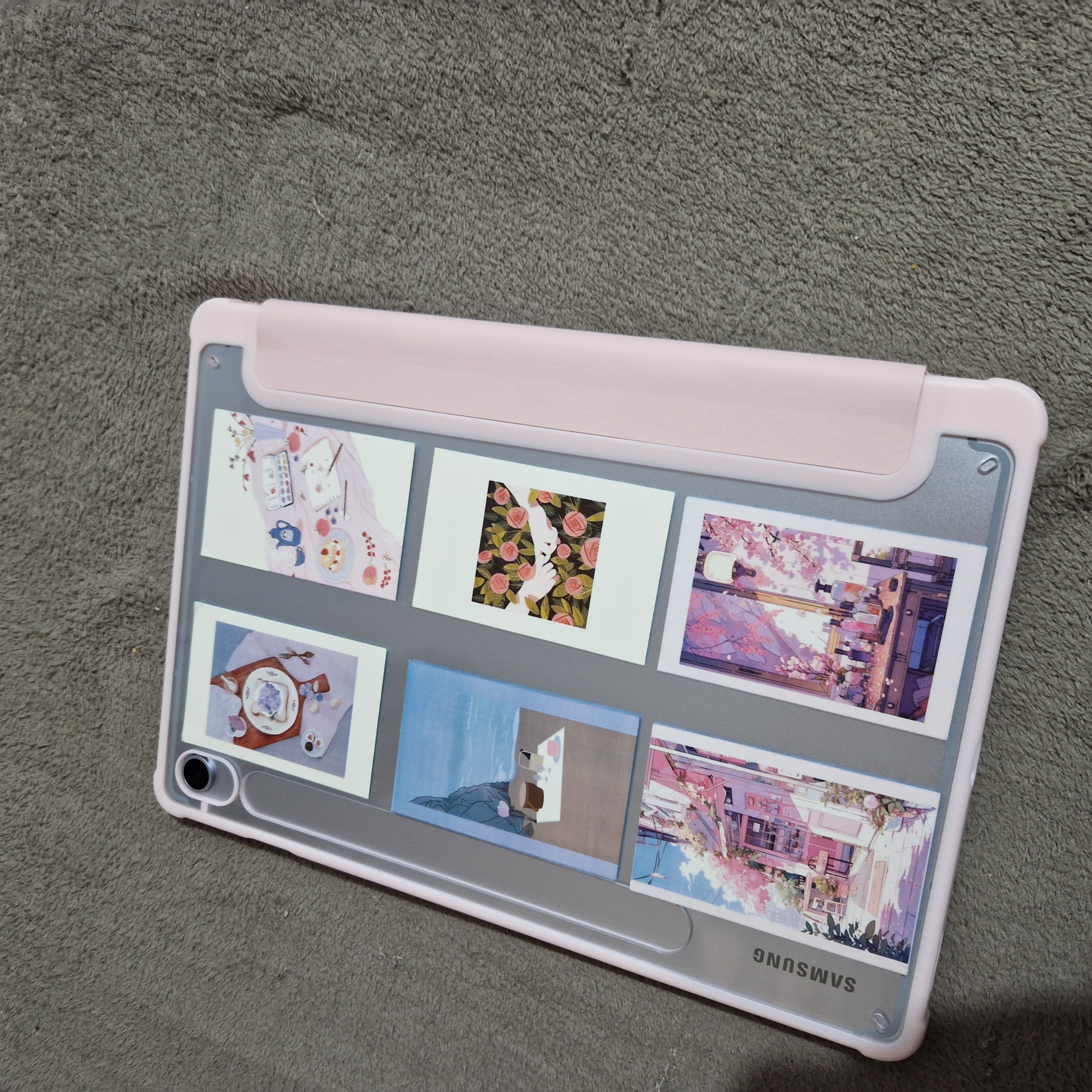 Husa Ultra Slim pentru Samsung Galaxy Tab S10 Lite / S10 FE 10.9" (2025), Silicon TPU, Smart Cover - Verde Marin