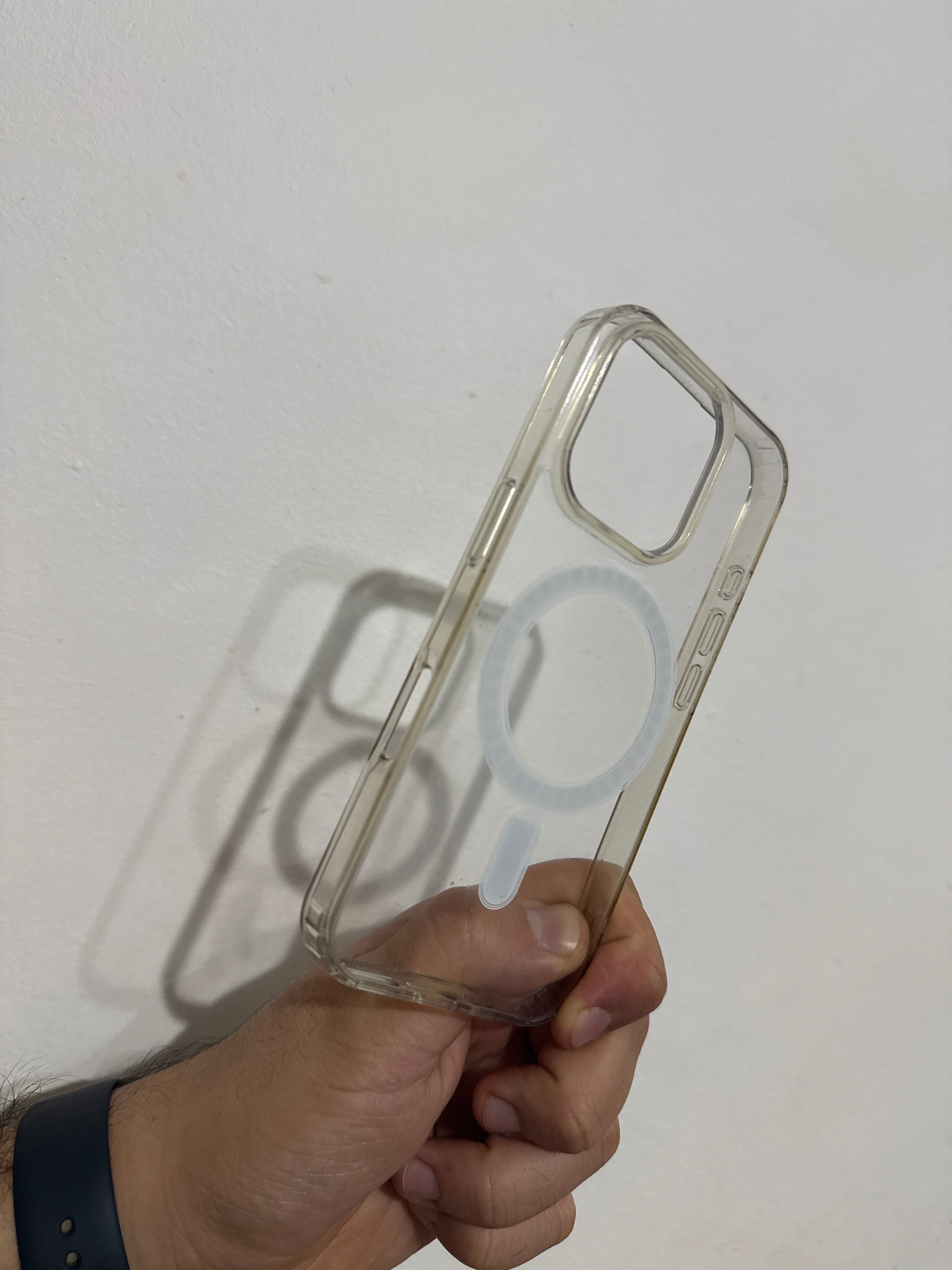 Husa pentru Iphone 16 Pro, compatibila Magsafe, Antisoc, Transparenta