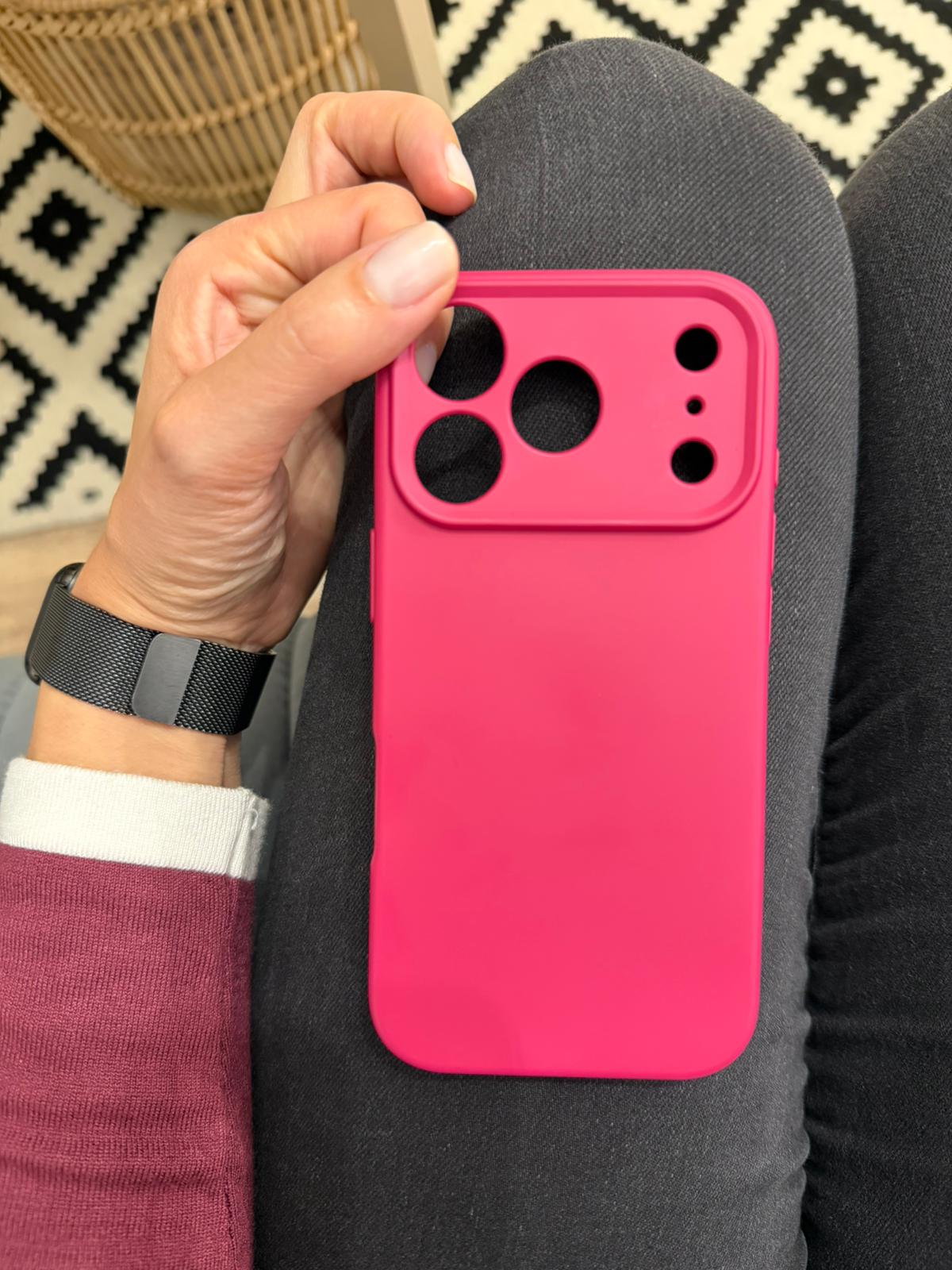 Husa Soft Touch, slim, ALC Mobile, anti soc, compatibila cu IPhone 17 Pro, Portocaliu Tpu