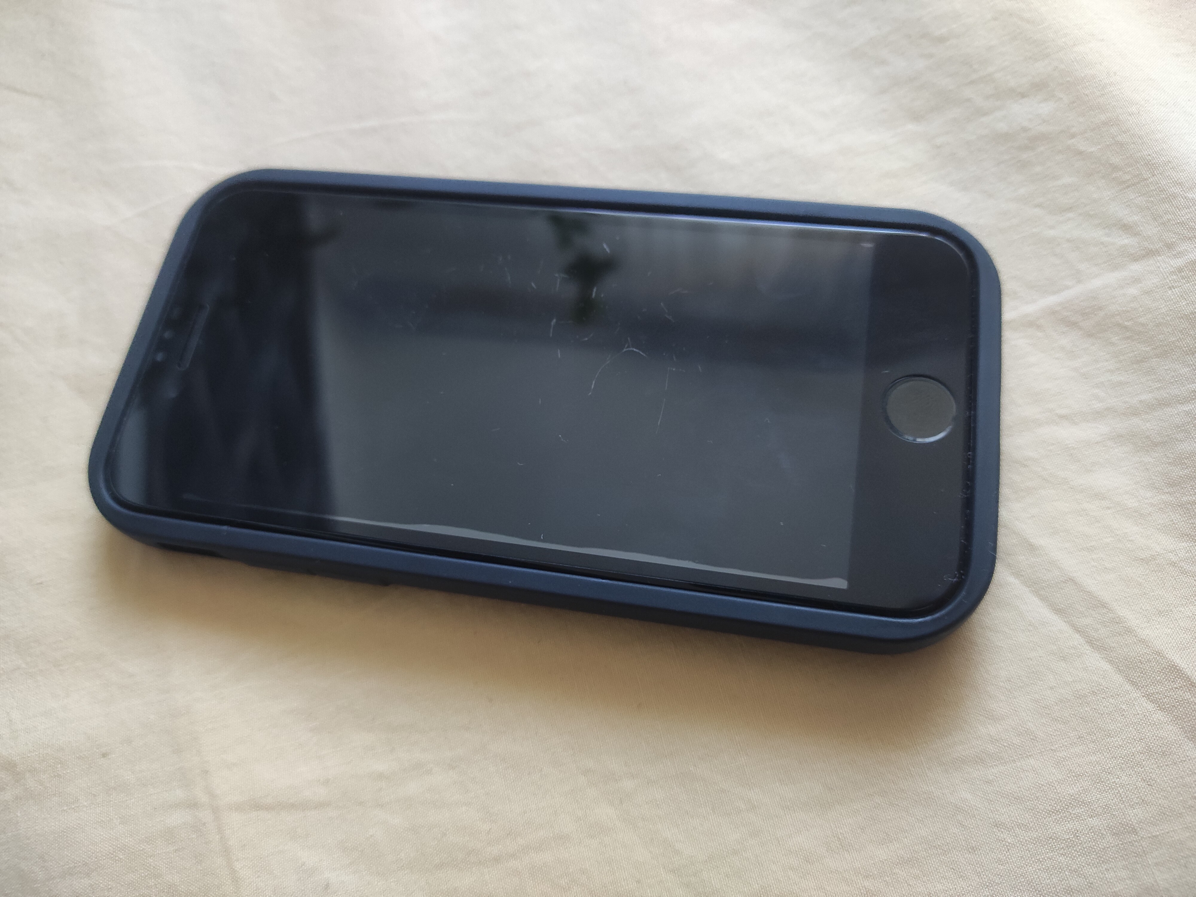Husa de protectie TFO pentru Apple iPhone 7, Poliuretan termoplastic, Negru, 2441