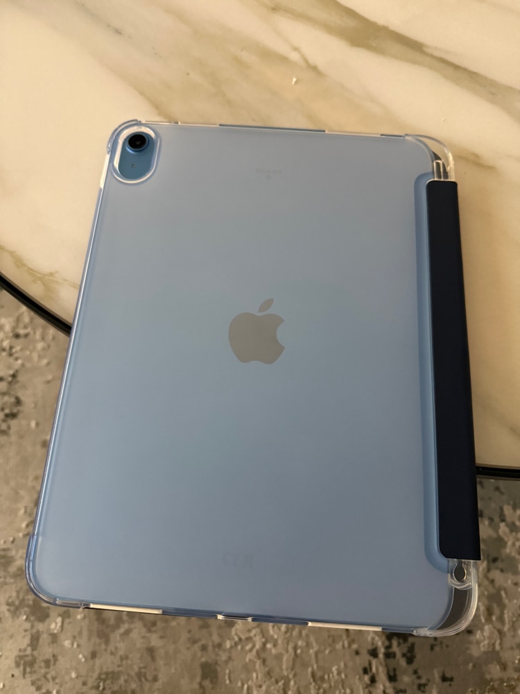 Husa DUOCUOLA pentru iPad generatia 11 11 inch 2025, iPad generatia 10 10.9 inch 2022, husa protectoare subtire cu suport, spate transparent din PC rigid, compatibila cu Touch ID, verde