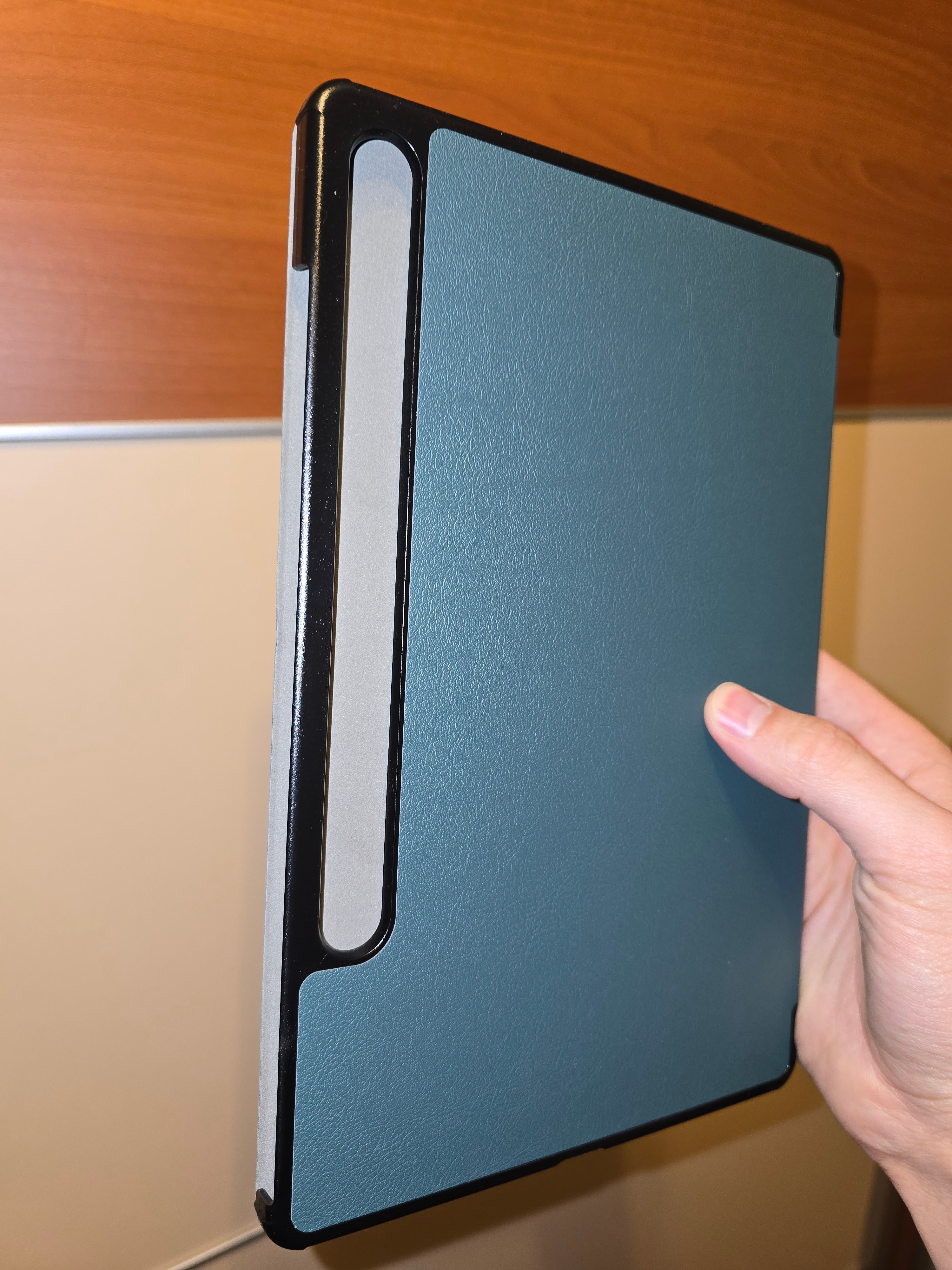 Husa pentru Samsung Galaxy Tab S9/S9 FE de 10, 9 inchi cu suport S Pen, husa de protectie pentru tableta Slim Back Tri-Fold Stand, Auto Wake/Sleep, pesimist