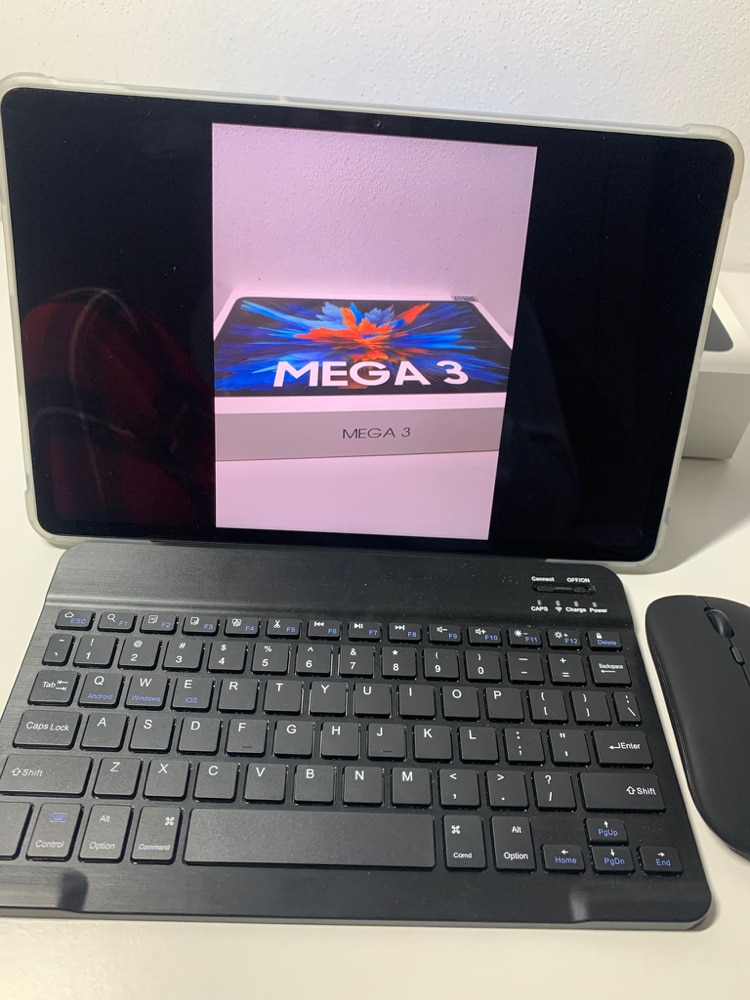 Tableta Blackview MEGA 3,12.1inch 2.5K FHD+Ecran, 90Hz, Ai Android 15, 36GB+256GB(TF 2TB), MediaTek Helio G100, 8800mAh, 50MP SONY Al Camera, Cu tastatura, PC Mode 2.0, BT 5.0/GPS, Midnight Black
