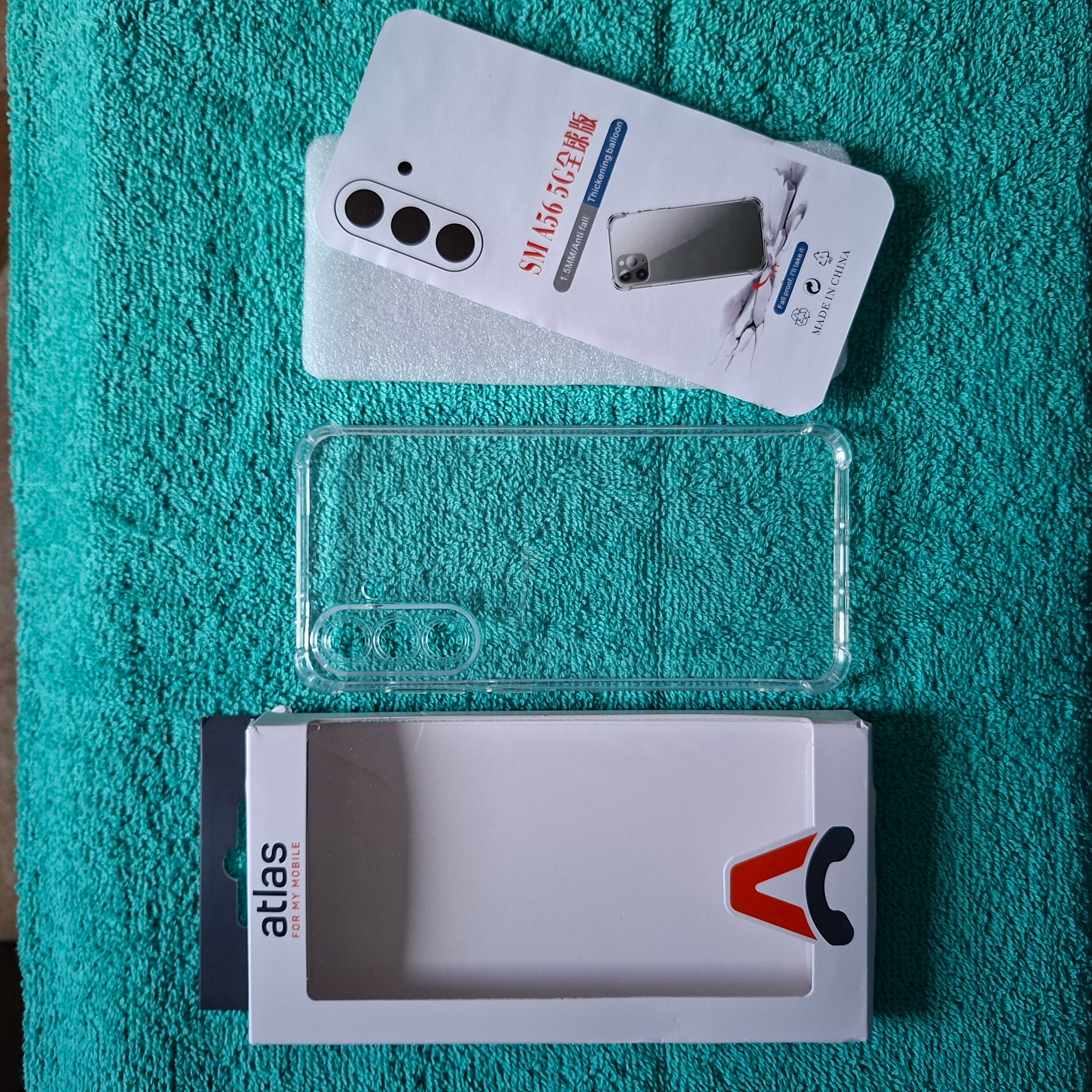 Husa de protectie Atlas Gia compatibila cu Samsung Galaxy A36 5G/A56 5G Transparent Slim, Anti zgarieturi, Anti soc, cu margini ridicate pentru protectia ecranului si a camerei