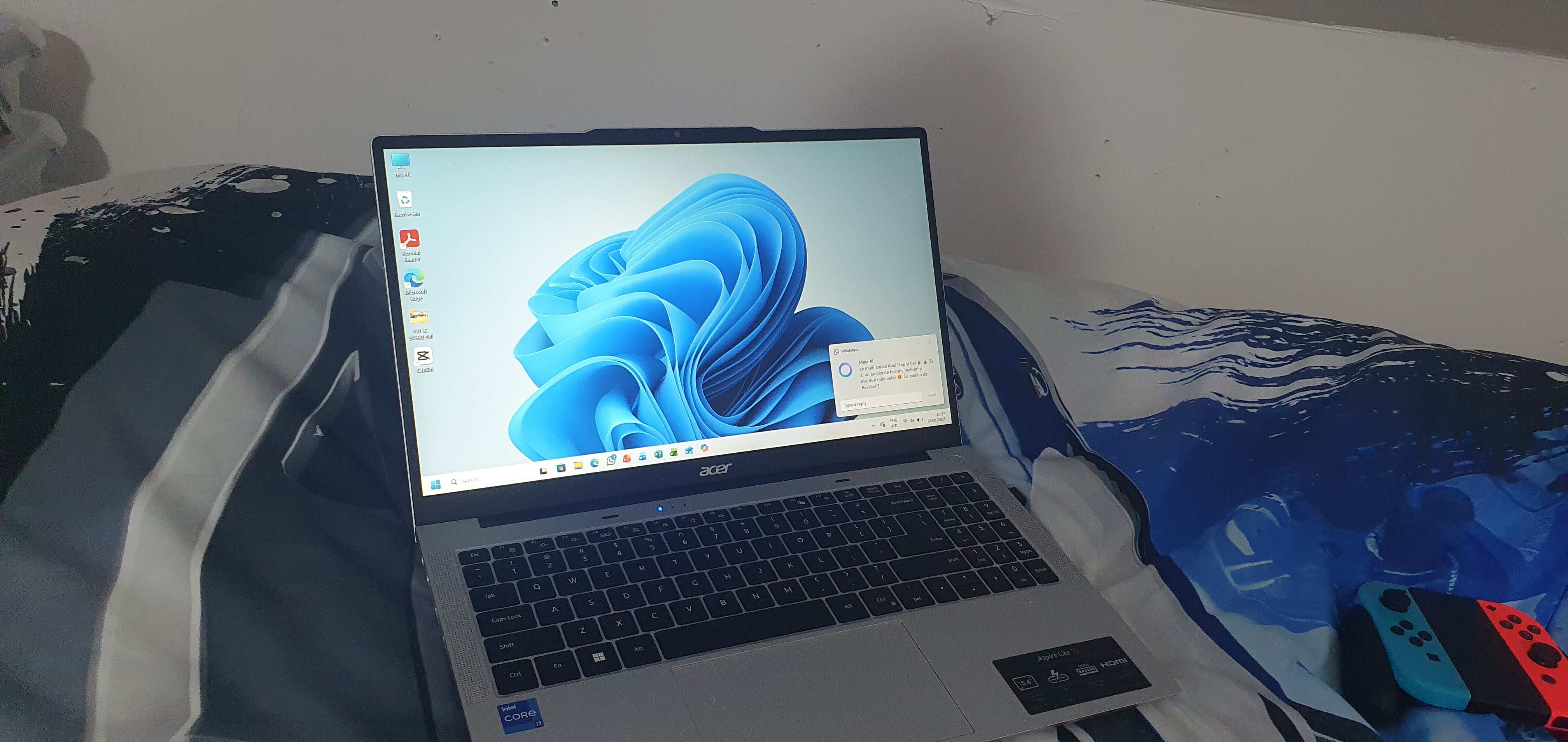 Laptop Acer Aspire 15 A15-51M-92TD cu procesor Intel® Core™ i9-13900H pana la 5.4GHz, 15,6", Full HD, IPS, 16GB LPDDR5 RAM, 1TB SSD, Intel® Iris® Xe Graphics, Windows 11 Home, Steel Gray