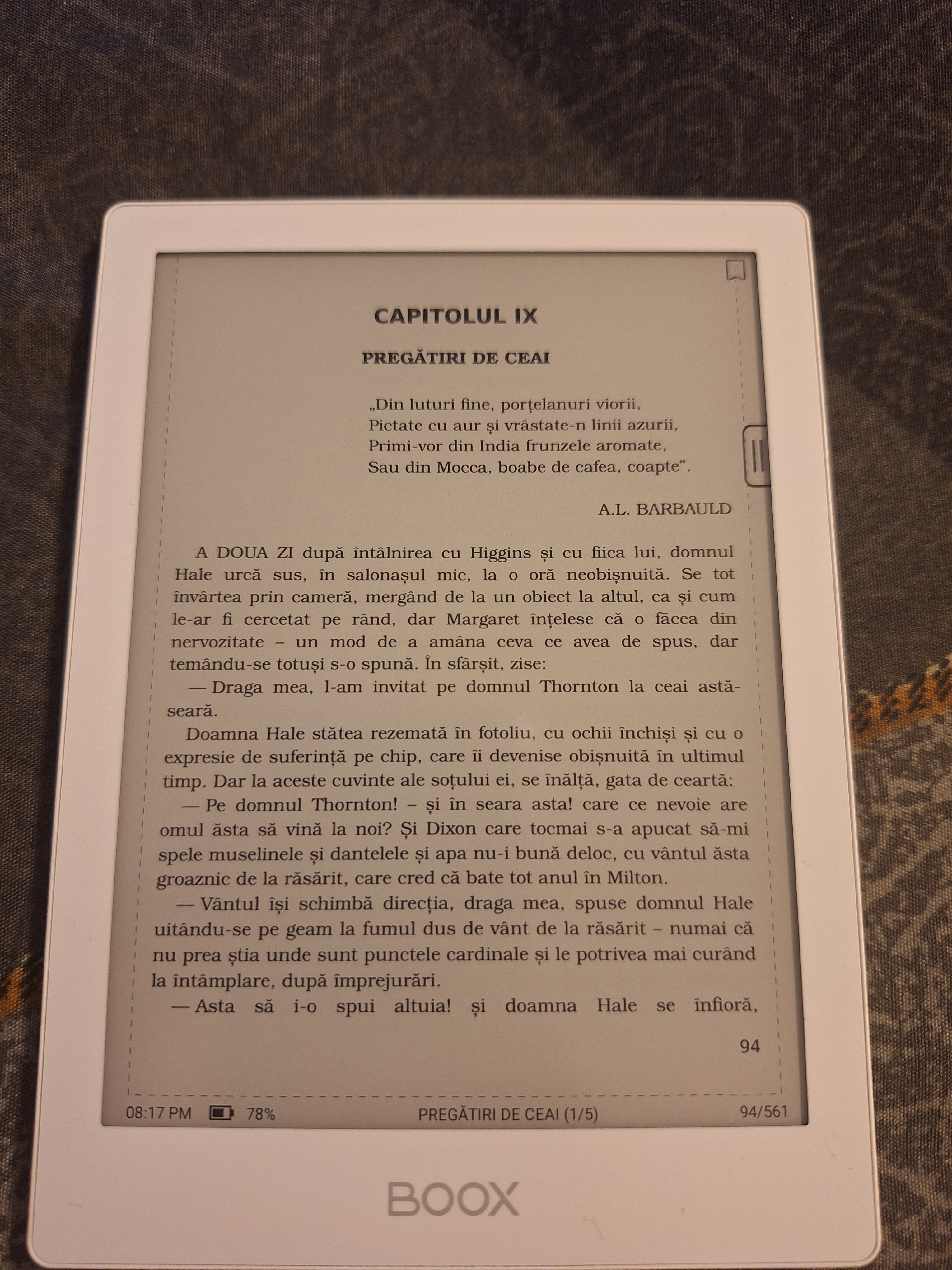 Tableta E-Ink Boox GO 6, 6 inch, Octa-Core, 2GB RAM, 32 GB, Android 12, Negru