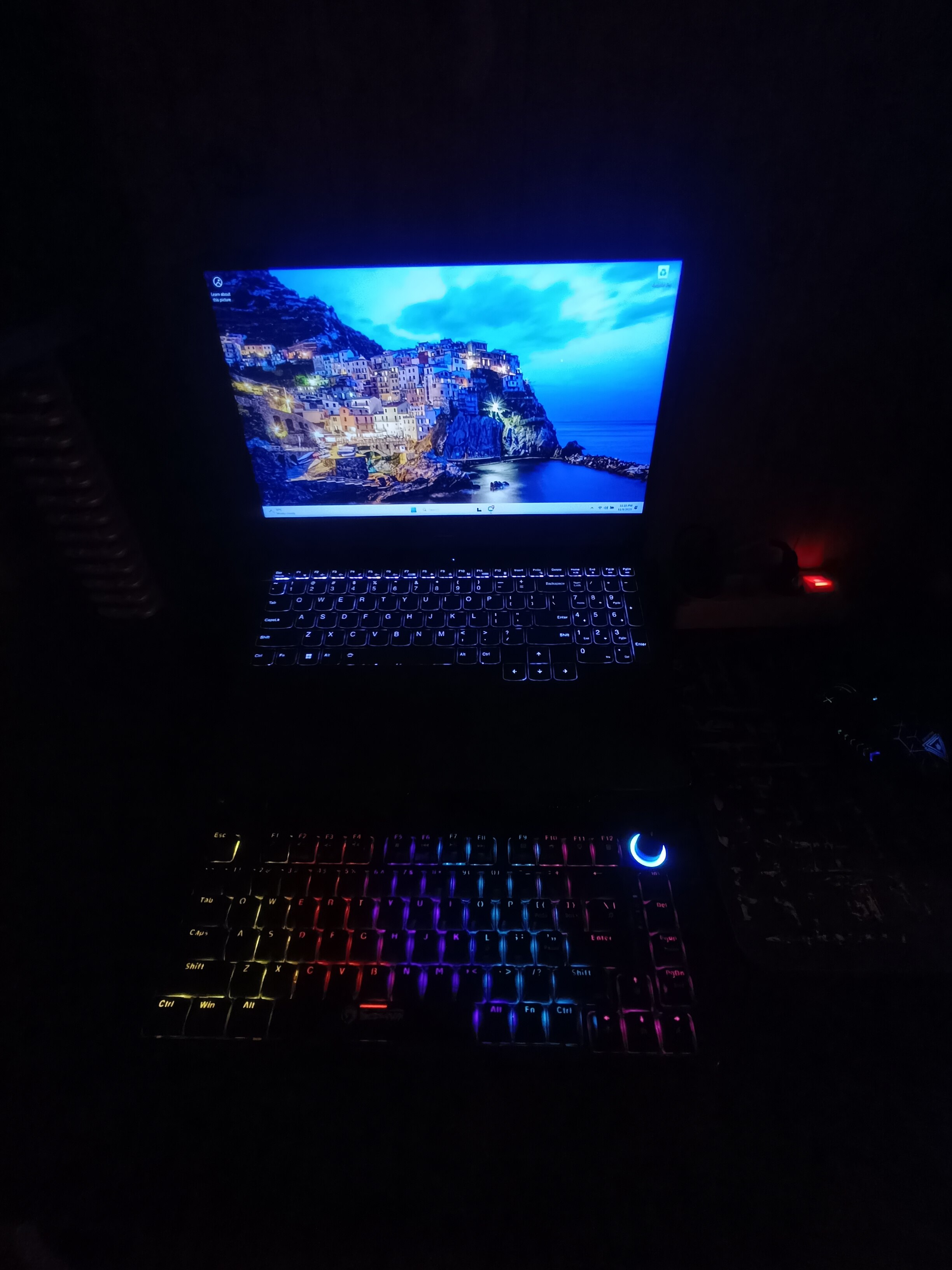 Laptop Gaming LENOVO IdeaPad Gaming 3 15IAH7, Intel Core i5-12450H pana la 4.4GHz, 15.6" Full HD, 16GB, SSD 512GB, NVIDIA GeForce RTX 3050 Ti 4GB, Free DOS, Onyx Grey
