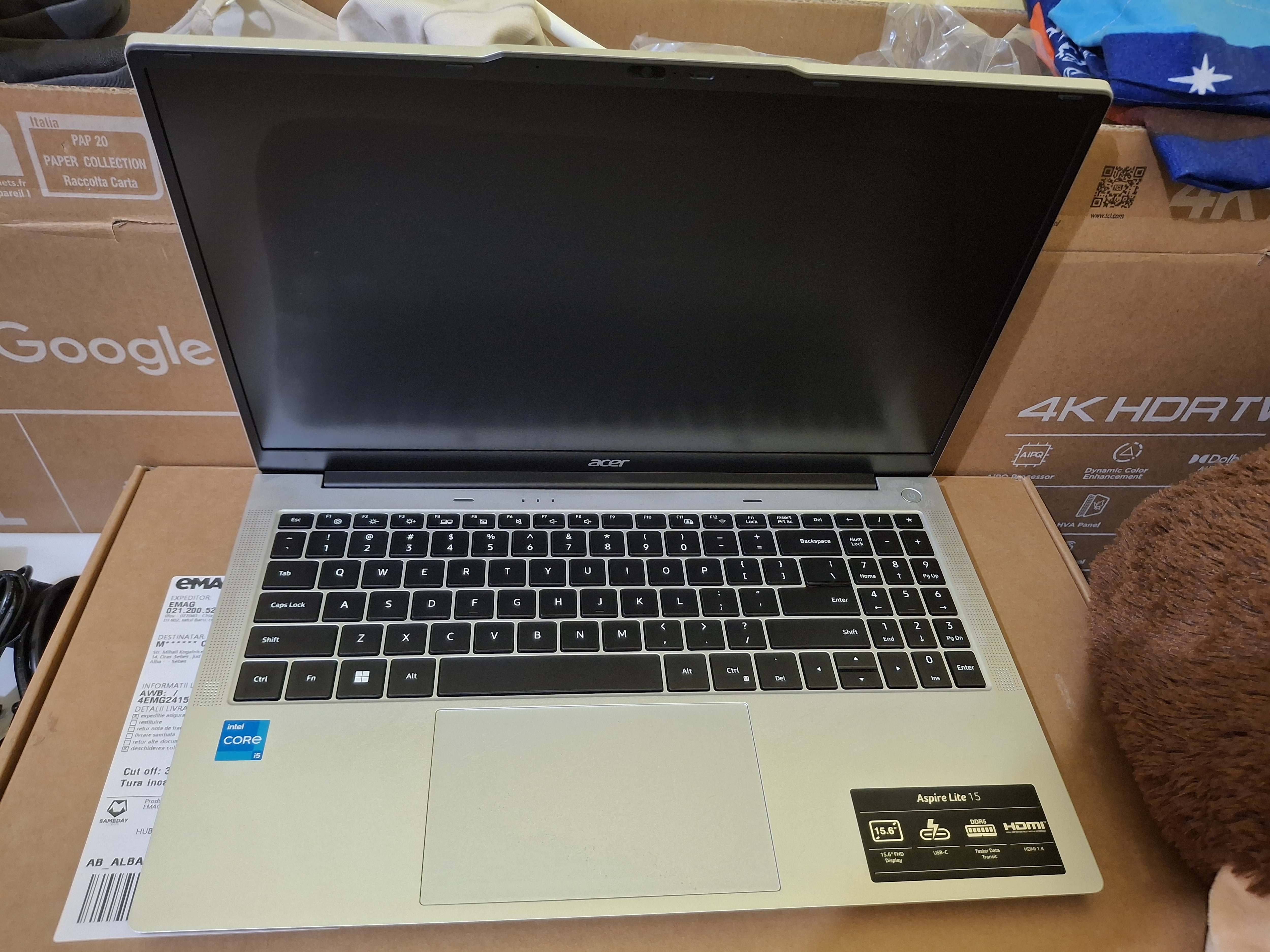 Laptop Acer Aspire 15 A15-51M-92TD cu procesor Intel® Core™ i9-13900H pana la 5.4GHz, 15,6", Full HD, IPS, 16GB LPDDR5 RAM, 1TB SSD, Intel® Iris® Xe Graphics, Windows 11 Home, Steel Gray
