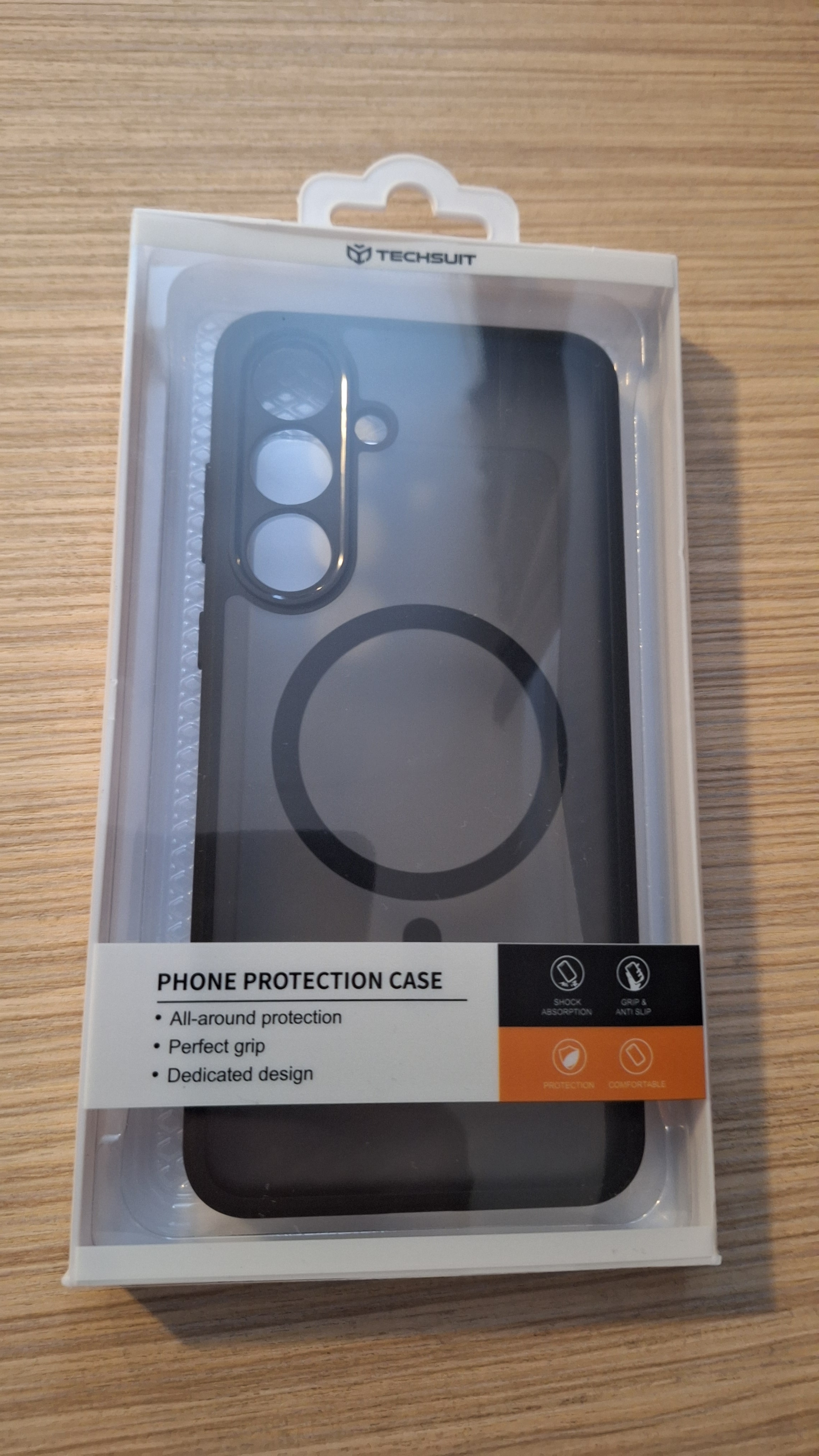 Husa Upzz® Pure Frosted Pentru Samsung Galaxy S25 FE, Functie Magsafe, Design Premium, Rezistenta, Negru