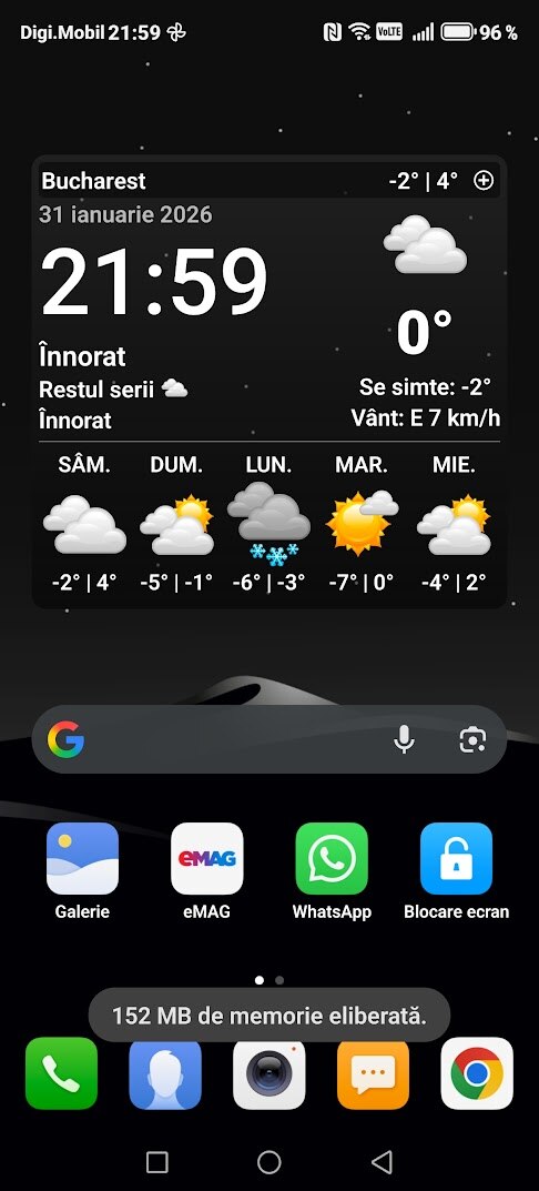 Telefon mobil HONOR Magic7 Lite, Dual SIM, 8GB RAM, 256GB, Titanium Black - Incarcator HONOR SuperCharge (Max 66W) inclus