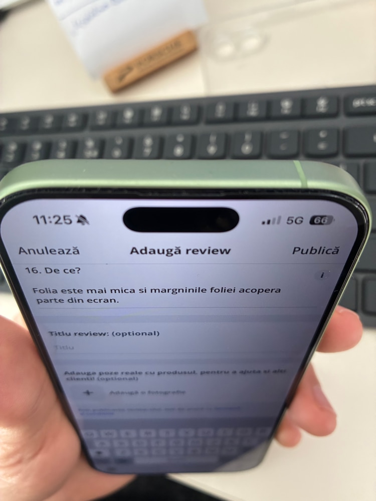 Set 2 Folii Protectie pentru iPhone 17, Sticla Temperata 9H+, Claritate Super HD, Tratament Oleofob si Anti-Amprente