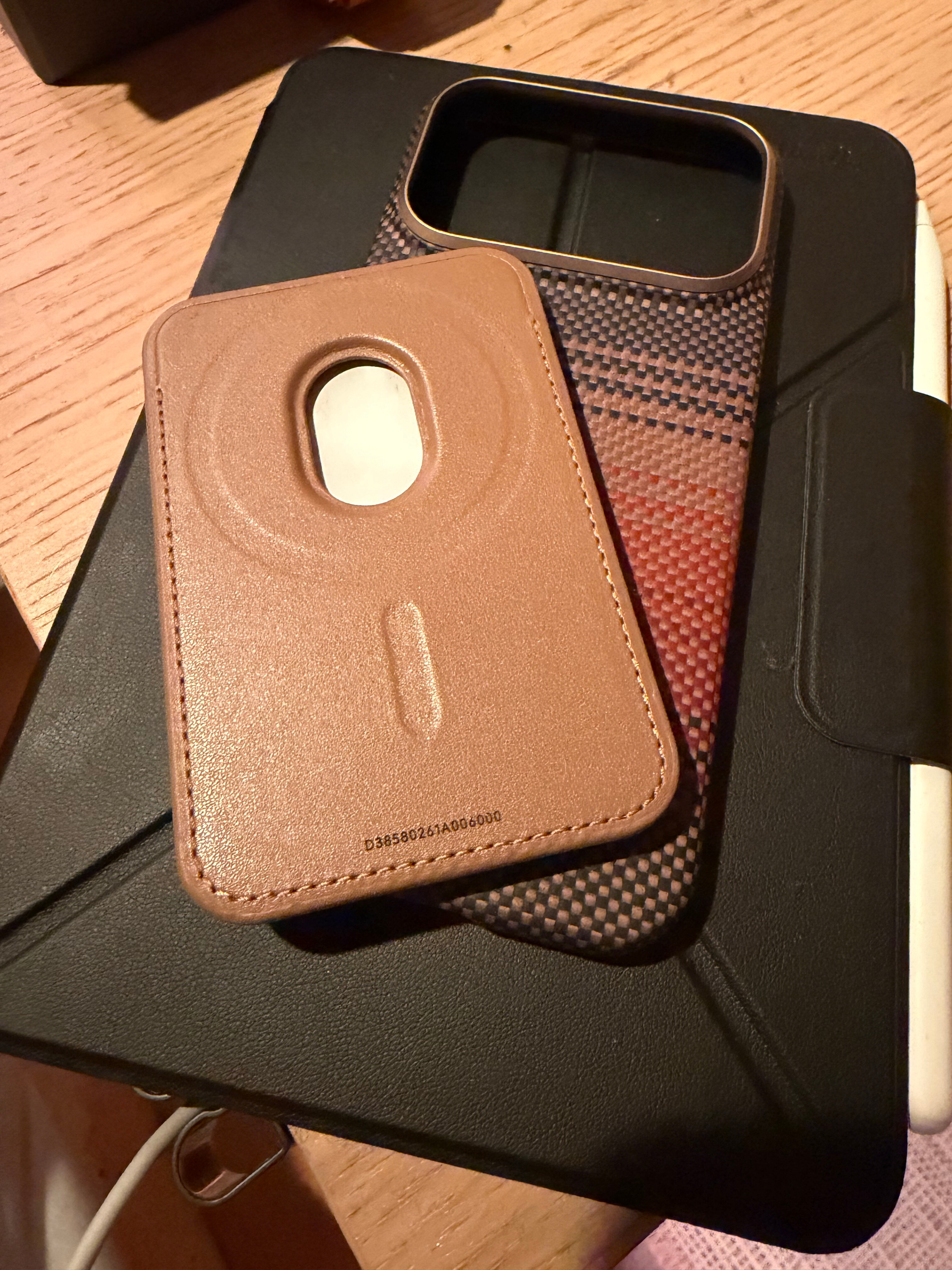 Portofel Pitaka Woven Wallet MagSafe, Negru