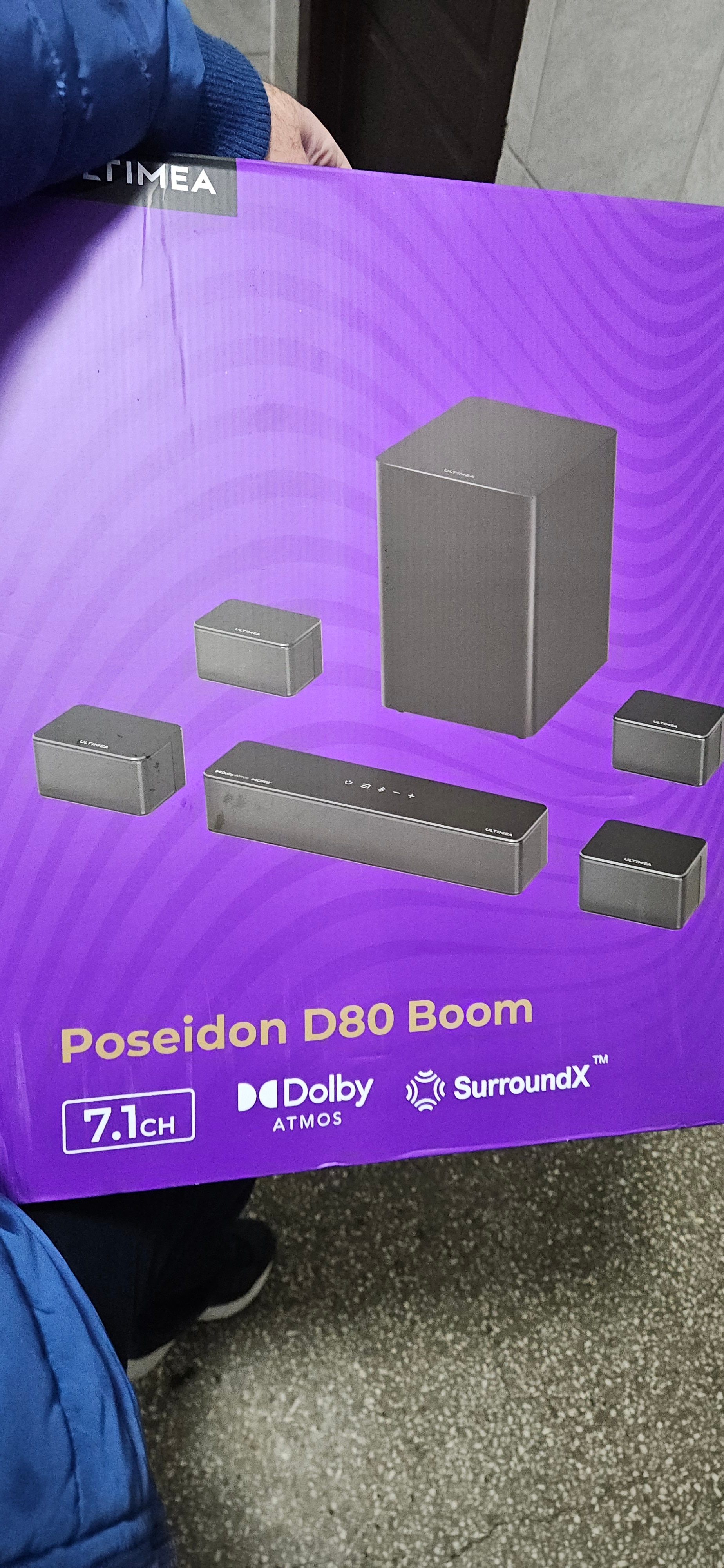 LATEST Poseidon D80 Boom – 7.1ch soundbar with Dolby Atmos, subwoofer, 500W