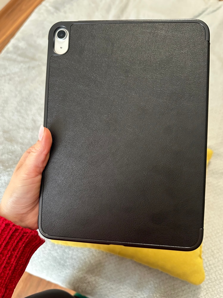 Husa de protectie pentru iPad 11″ (generatia 11, 2025 – A16) si iPad 10, 9″ (generatia 10, 2022), husa inteligenta cu suport pliabil in trei pozitii, spate ultra-subtire, culoare negru, vadrami