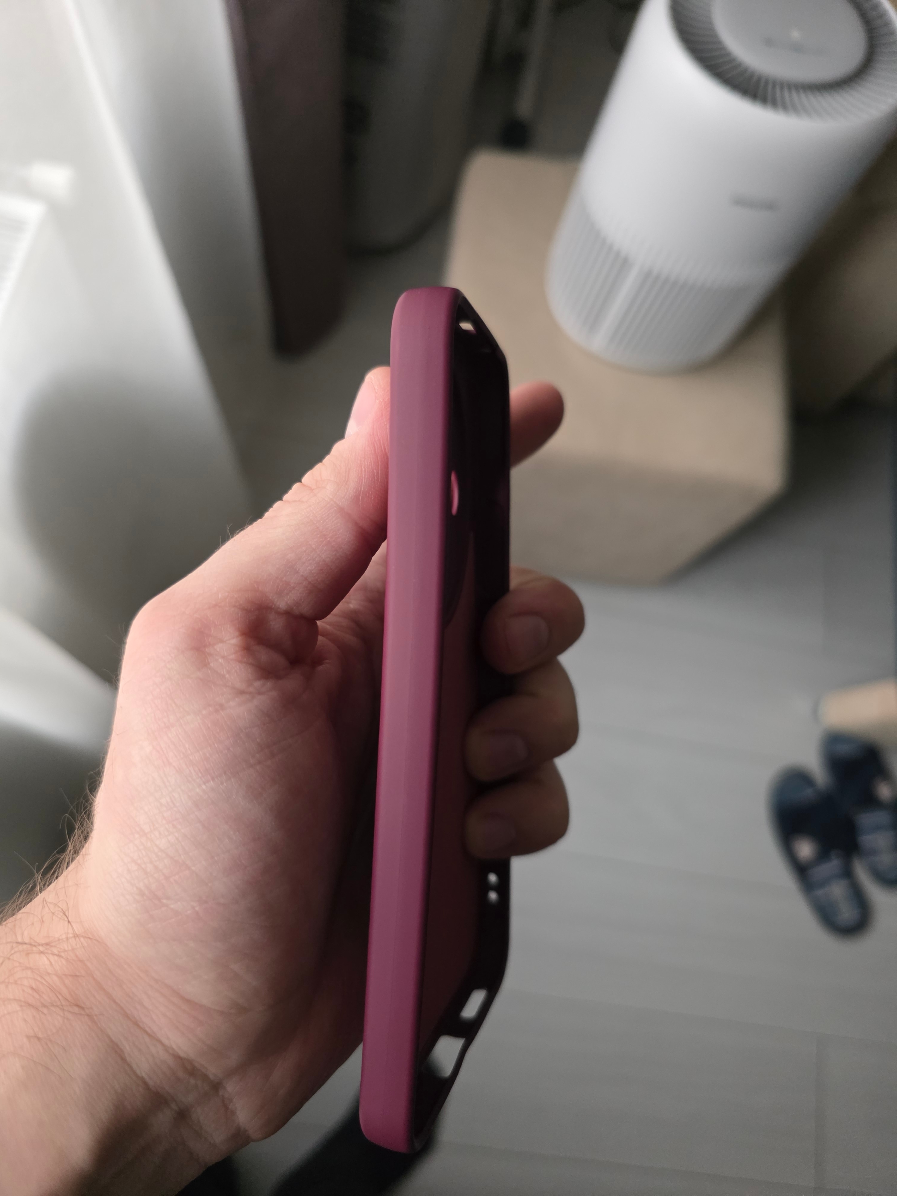 Husa pentru Honor Magic 8 Lite Daden® Silicon SoftFlex, Ultra Slim, Protectie sporita, Interior de microfibra, Visiniu