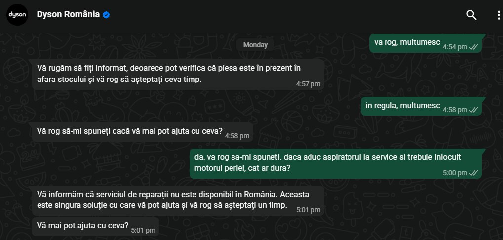 Aspirator vertical cu funcție de spălare Dyson V16 Piston Animal Submarine™ 492969-01, Matte black/Copper