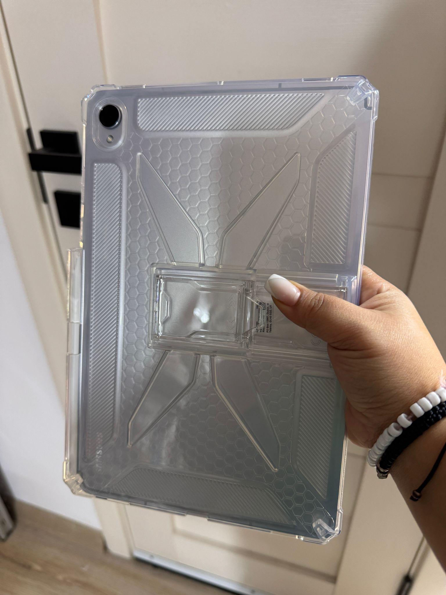 Husa de protectie telefonultau® pentru Samsung Galaxy Tab S11 (SM-X730/SM-X736), 11 inch, silicon transparent antishock cu colturi intarite, suport integrat pentru tableta si stylus, rezistenta la socuri, ideala pentru filme, jocuri