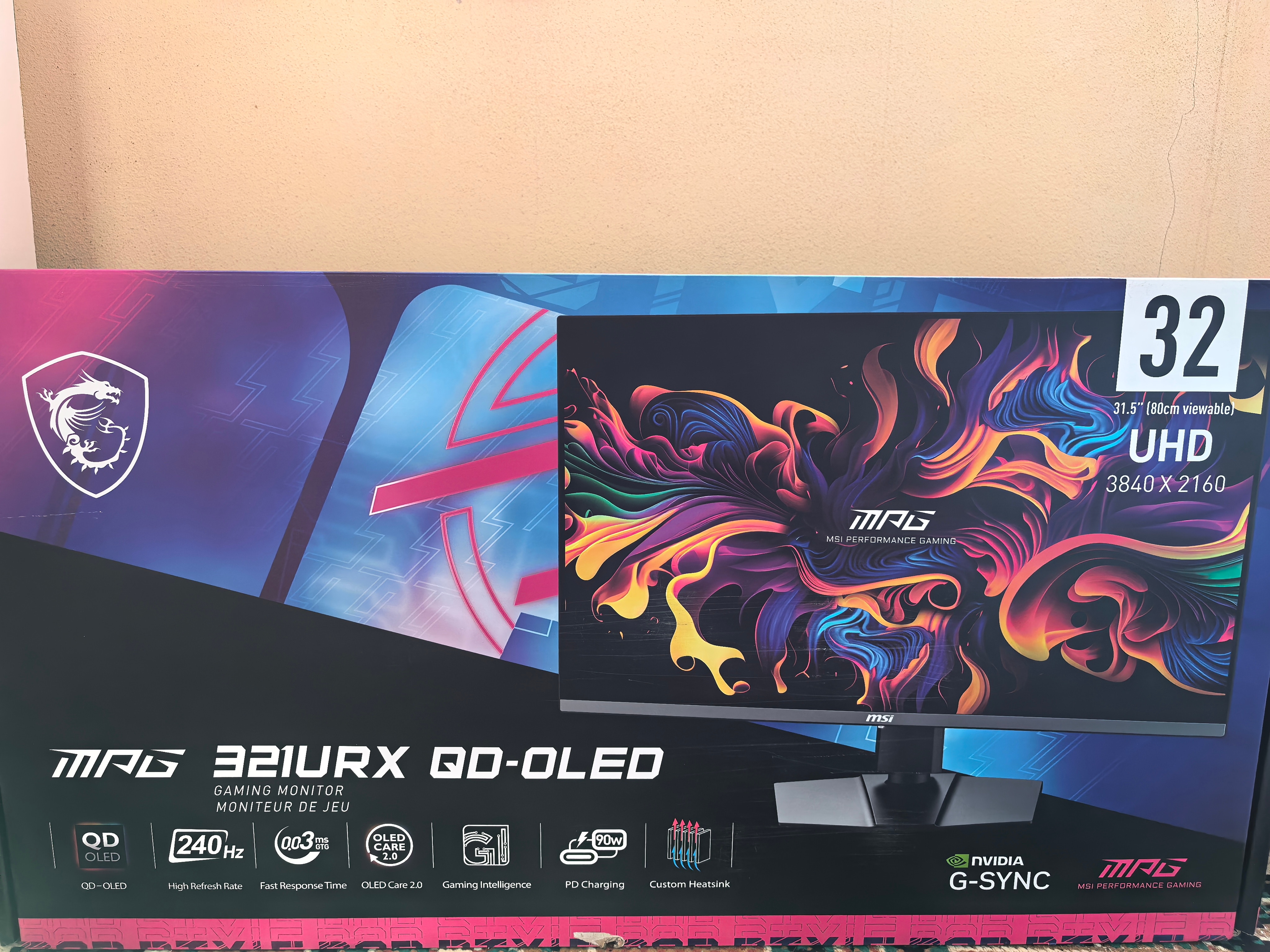 Monitor Gaming MSI MPG 321URX QD-OLED 31.5