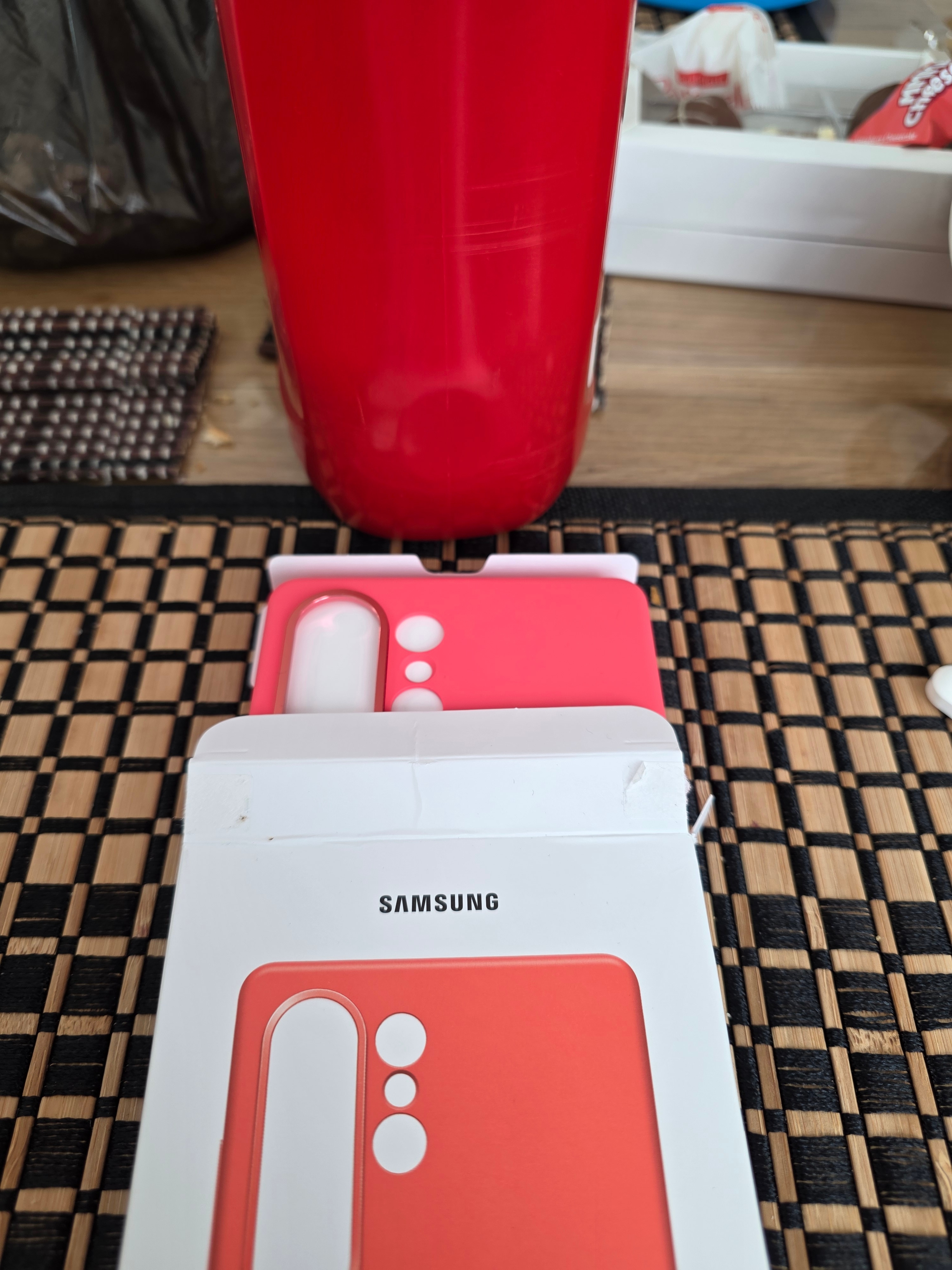 Husa de protectie Samsung Silicone Case pentru Galaxy S25 Ultra, Red