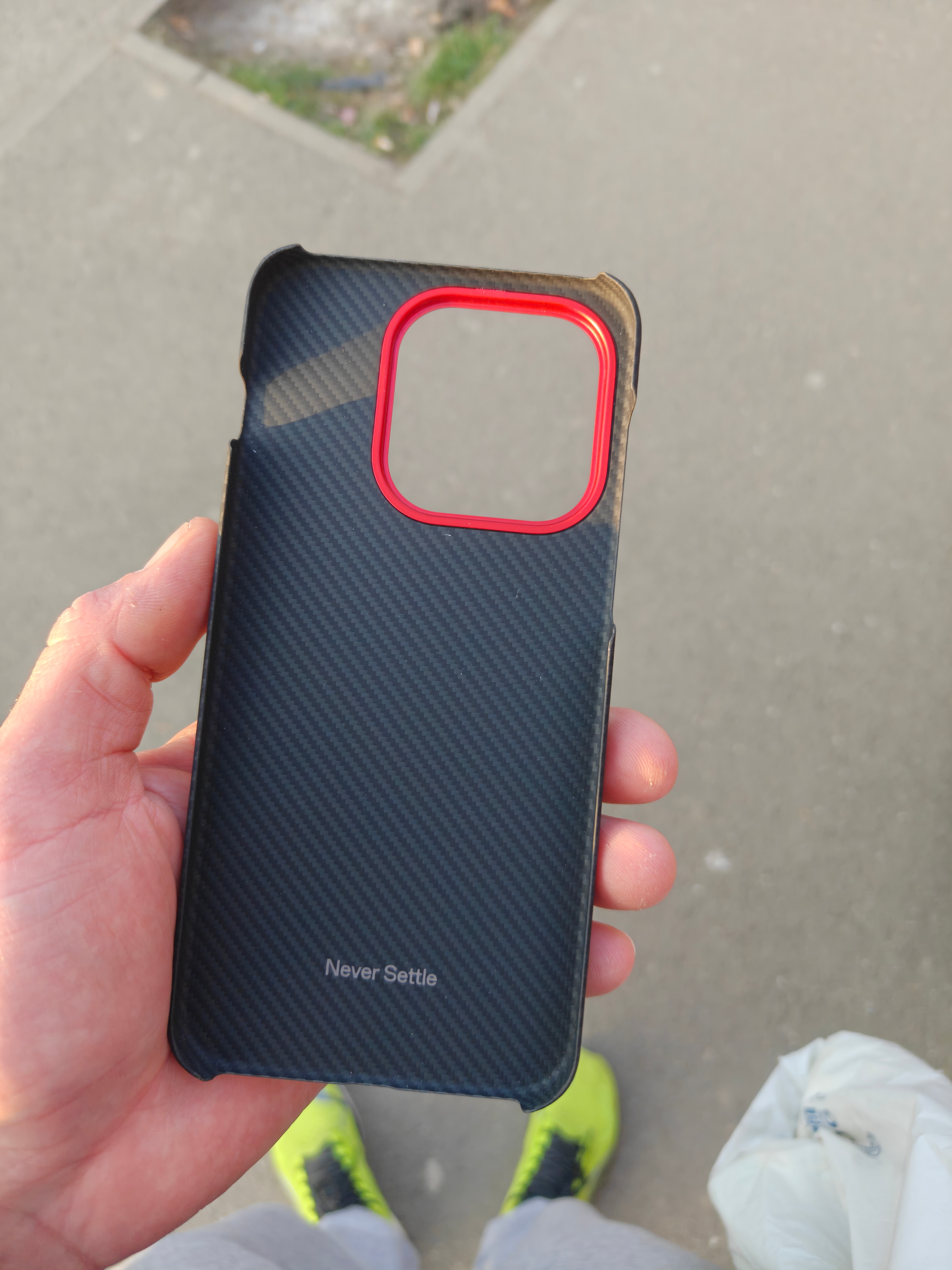 Husa, OnePlus Aramid Fiber Case pentru OnePlus 15, Negru-Rosu