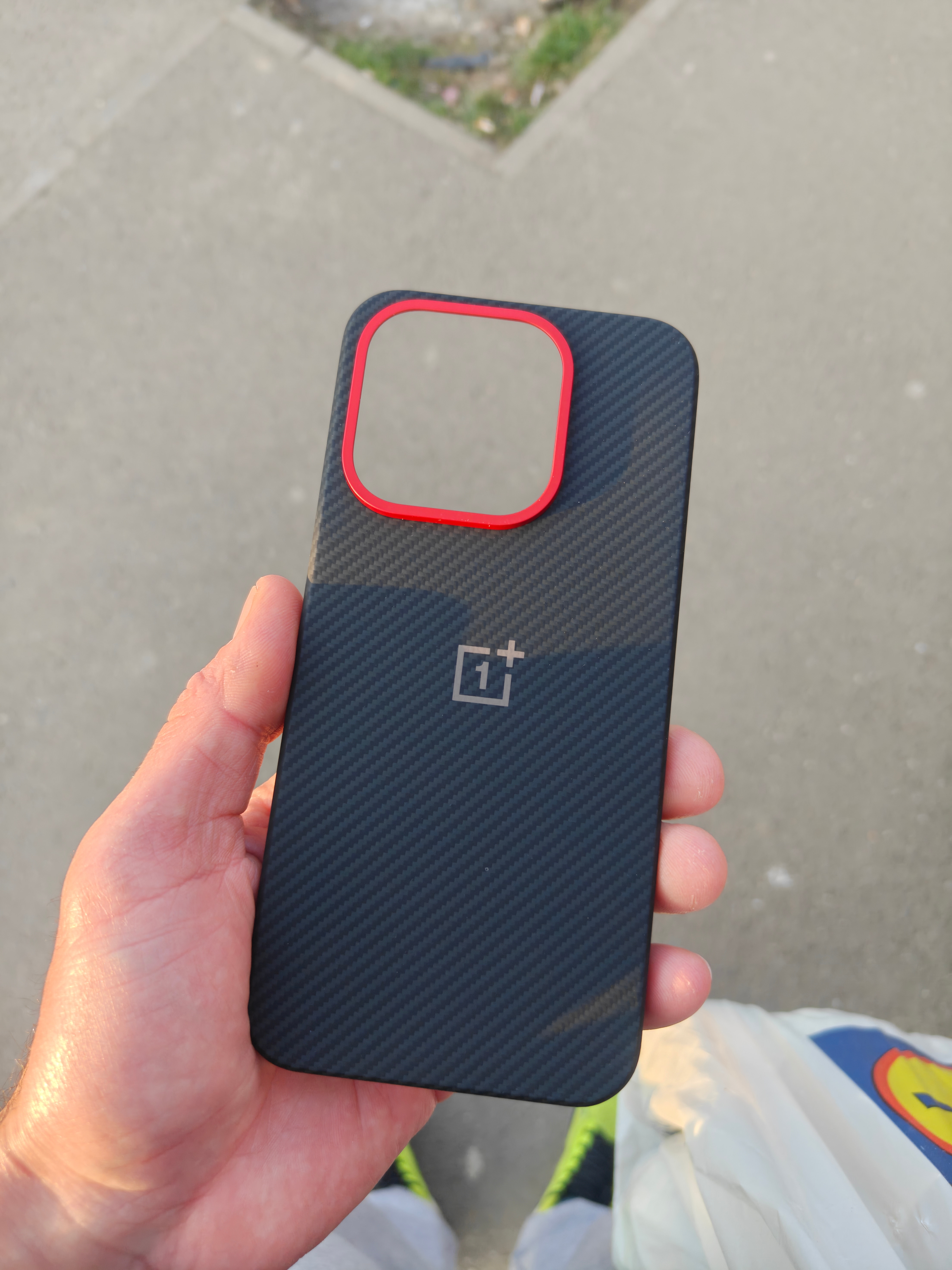 Husa, OnePlus Aramid Fiber Case pentru OnePlus 15, Negru-Rosu