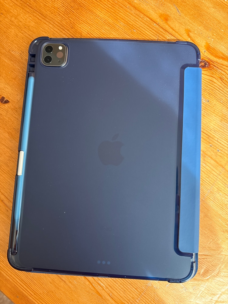 Husă tip carte OSIRION pentru iPad Pro 11 inch, suport magnetic, Auto Sleep/Wake, Starlight