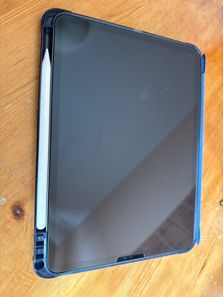 Husă tip carte OSIRION pentru iPad Pro 11 inch, suport magnetic, Auto Sleep/Wake, Starlight