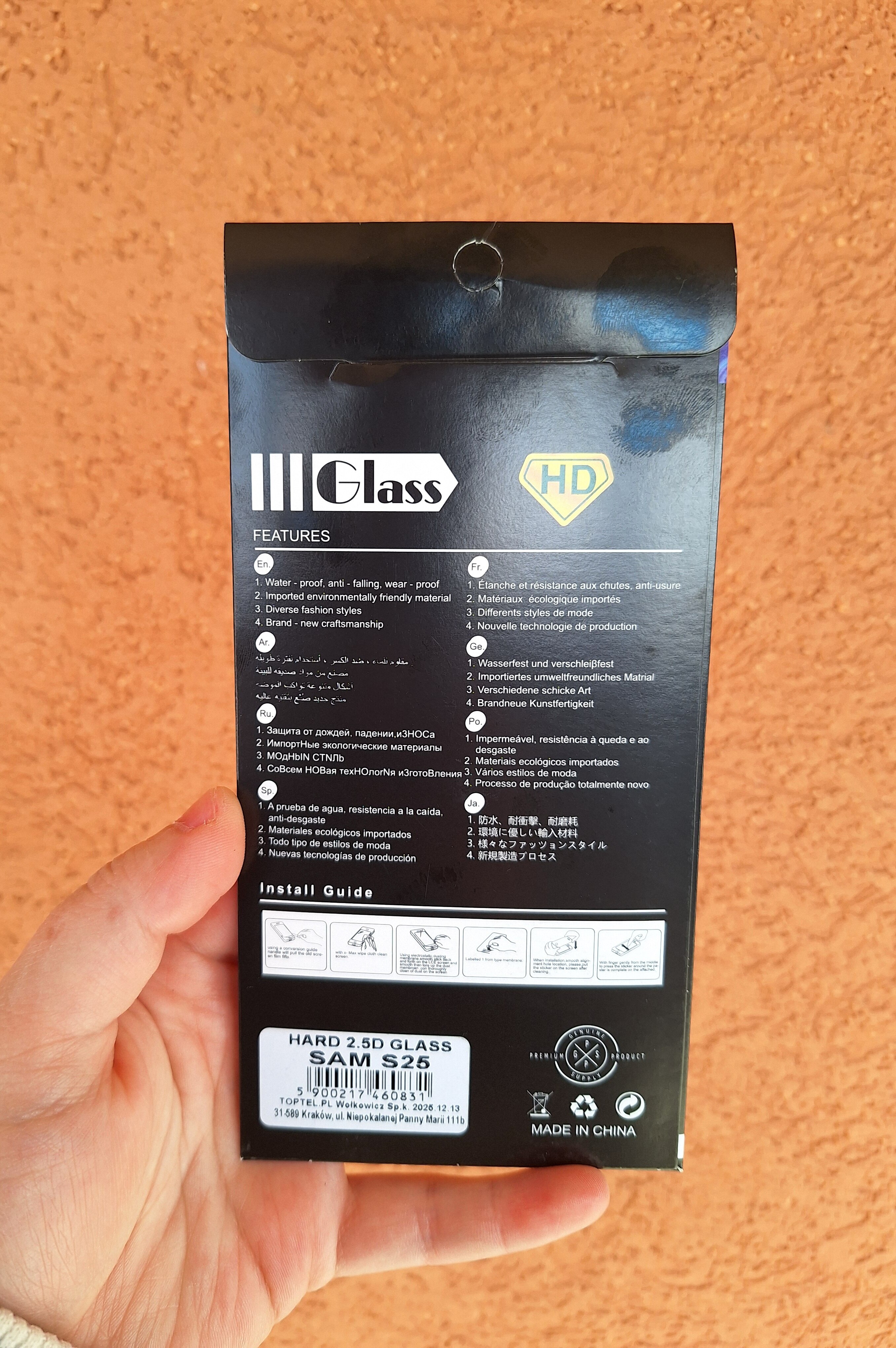 Folie sticla MatTech, compatibila cu Samsung Galaxy S25, Case Friendly, Grosime de 0.3mm, Functia de deblocare cu Amprenta, Anti-Fingerprint, Margini Rotunjite, Transparent