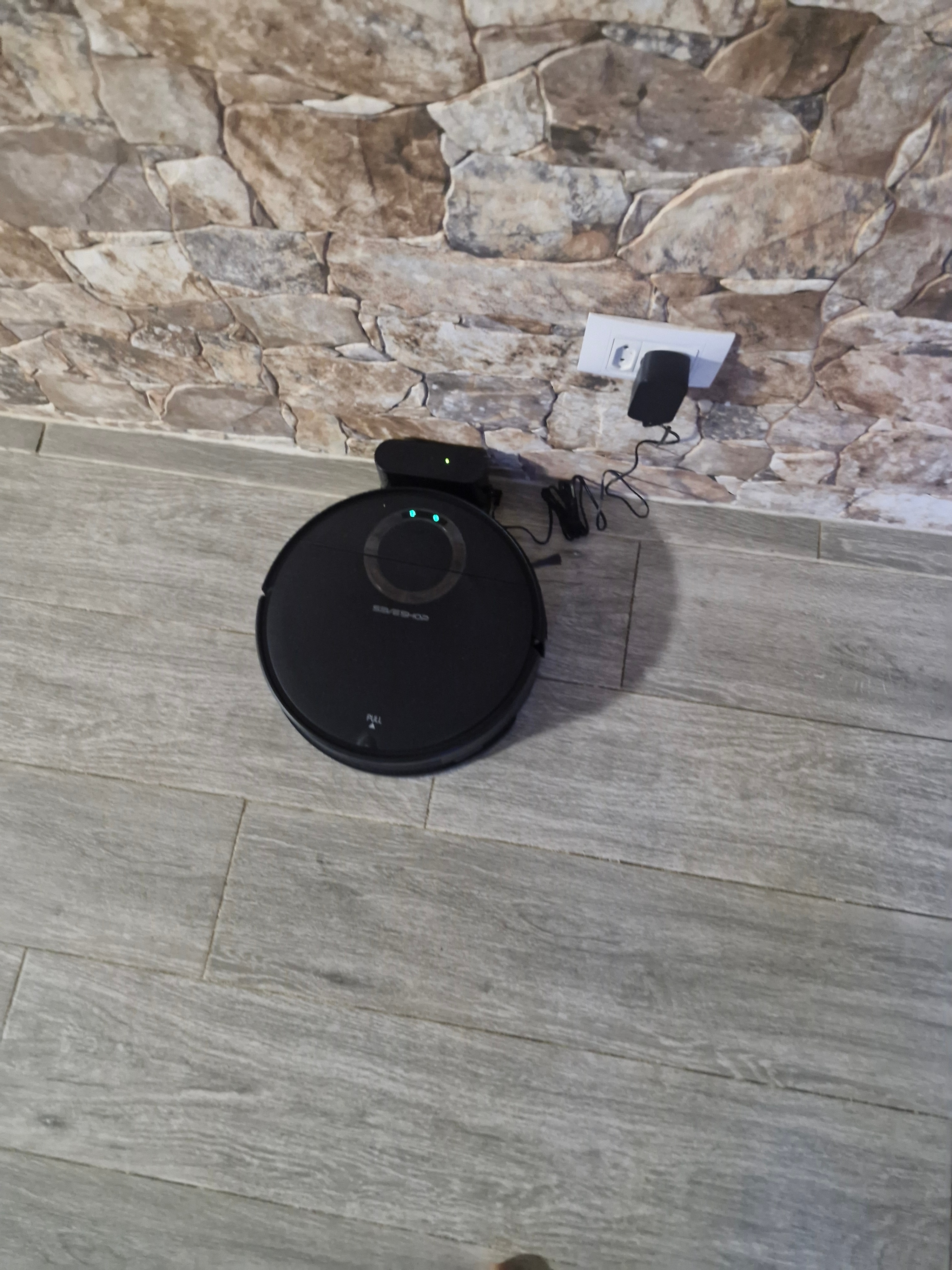 Aspirator Robot Teendow D65S Max, Navigatie LiDAR 360, Aspirare si Mop, Negru