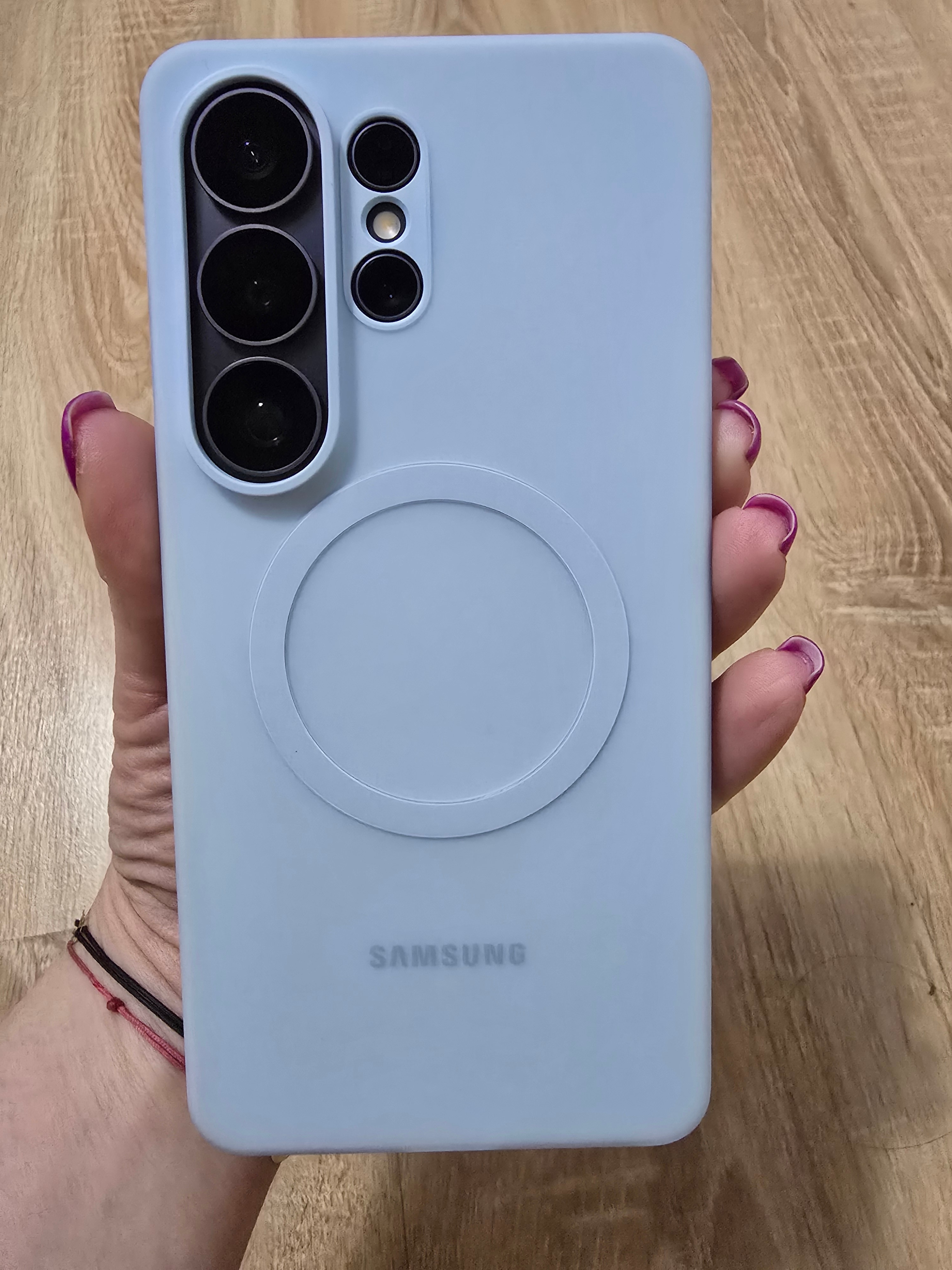 Husa de protectie Samsung pentru Galaxy S26 Ultra, Silicon Magnet, Black
