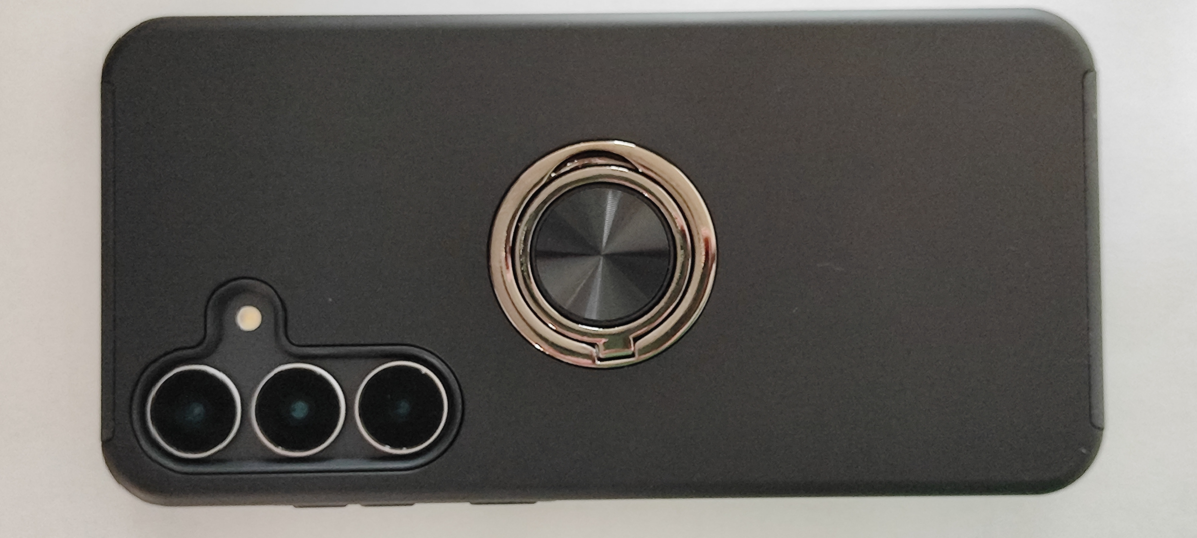 Husa Protectie Hybrid Antisoc pentru Samsung Galaxy S25 FE, Inel 360° si Suport Kickstand, TPU, Bumper Integrat, Silver