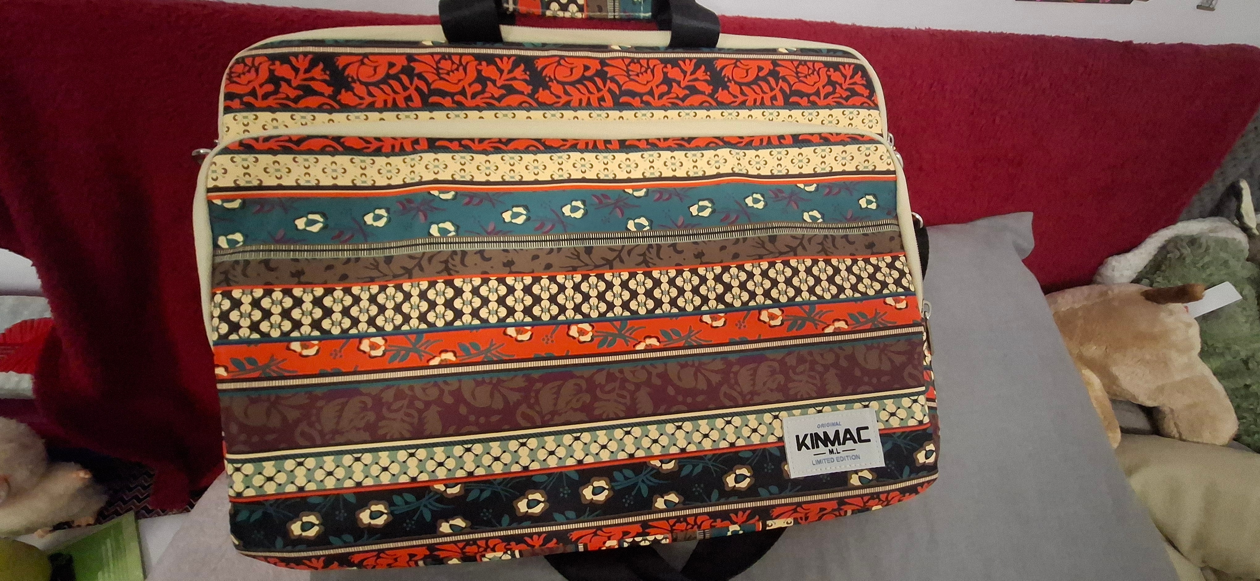 Geanta Laptop Kinmac Black Embroidery, 15.6"