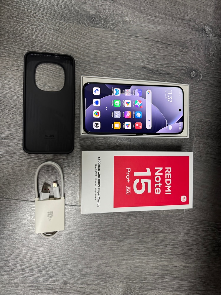 Telefon Mobil Xiaomi REDMI Note 15 Pro+, 12GB RAM, 512GB, 5G, Blue + Woven Strap Ring Stand