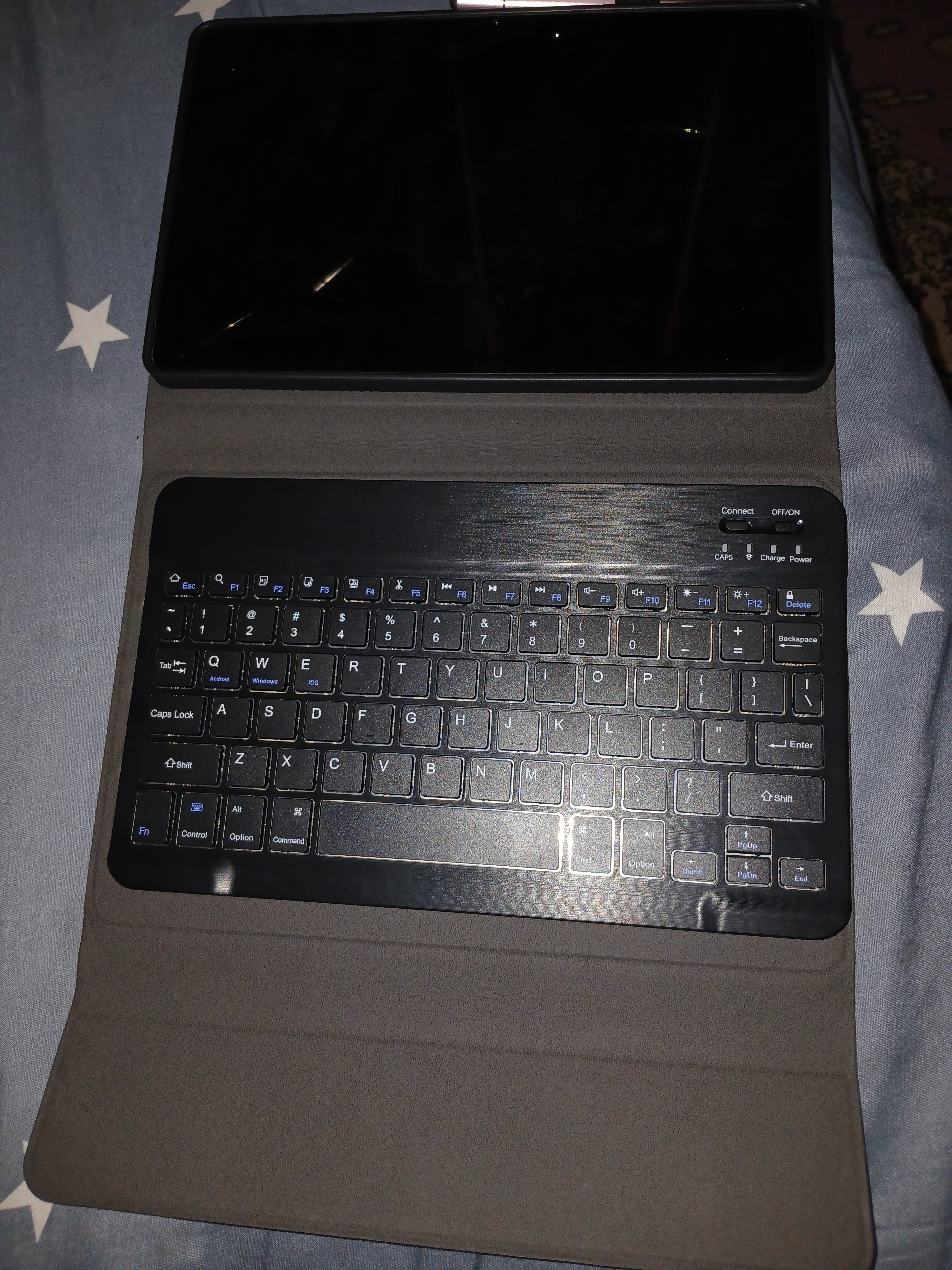 Husa tableta cu tastatura pentru Lenovo Tab M10 Plus Gen 3 10.6", neagra, set complet