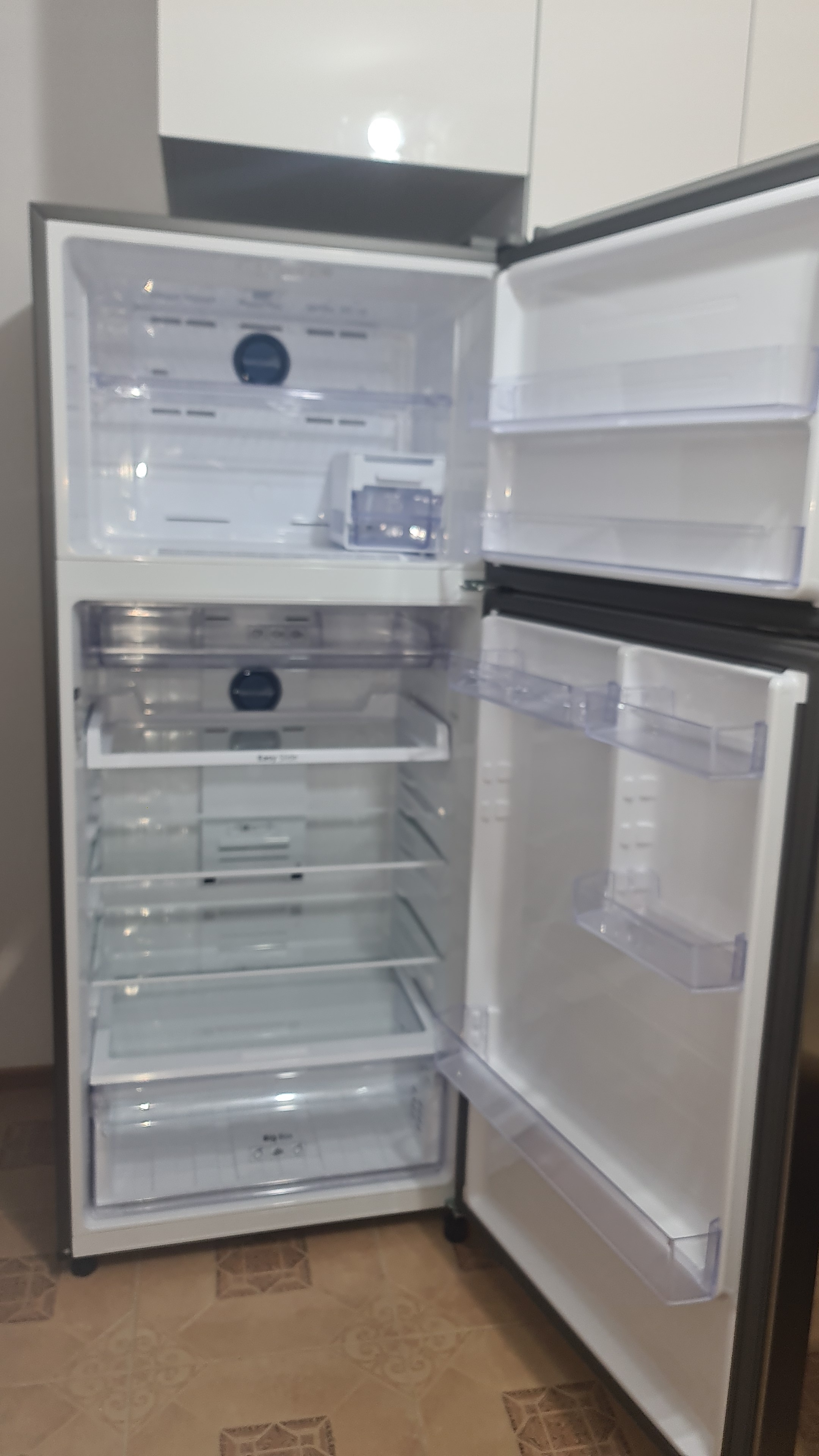 Frigider cu doua usi Samsung RT53DG7A14S9EO, 530 l, Twin Cooling Plus, Clasa E, Digital Inverter, Smart Things WiFi, H 185 cm, Inox