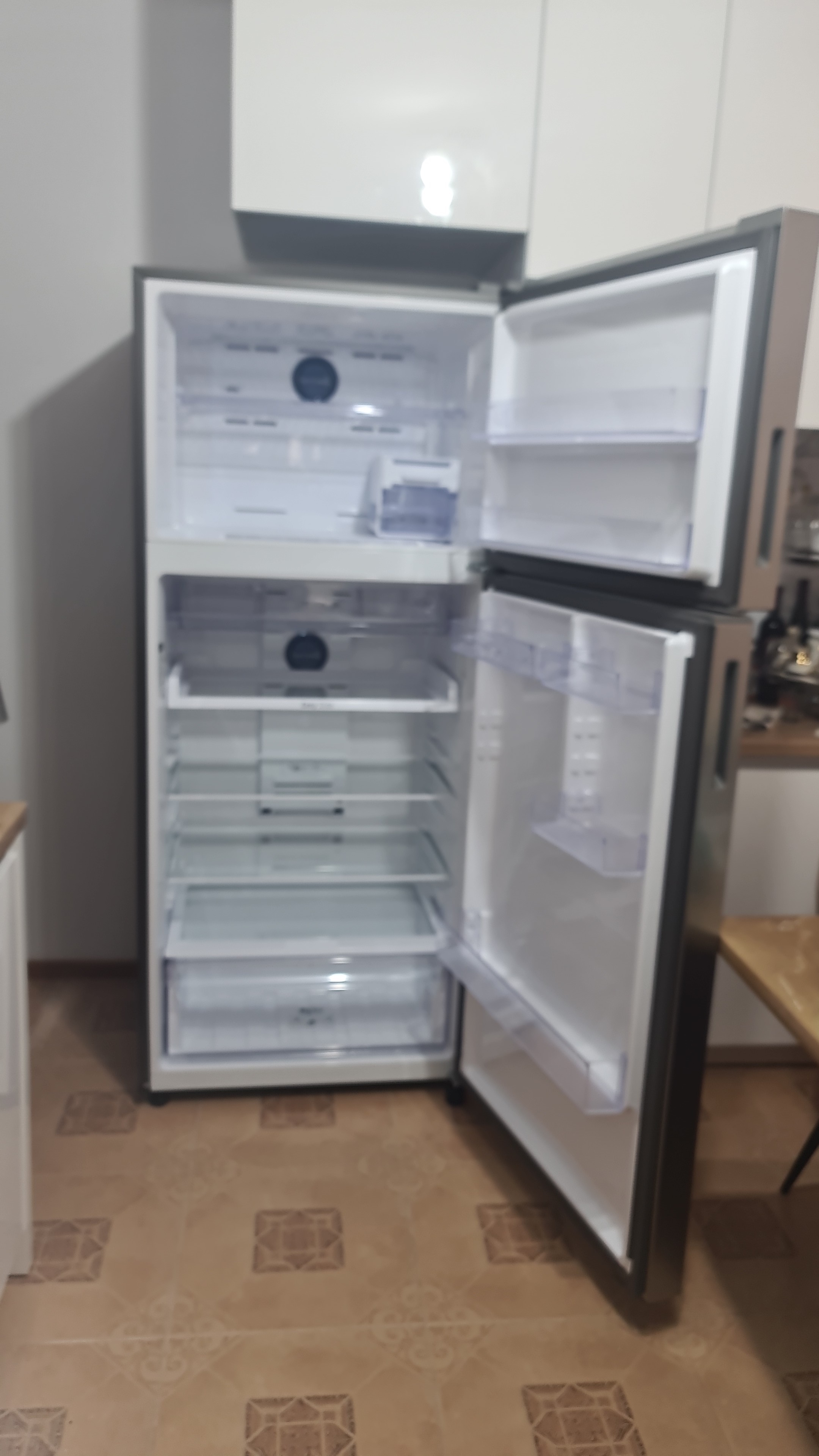Frigider cu doua usi Samsung RT53DG7A14S9EO, 530 l, Twin Cooling Plus, Clasa E, Digital Inverter, Smart Things WiFi, H 185 cm, Inox