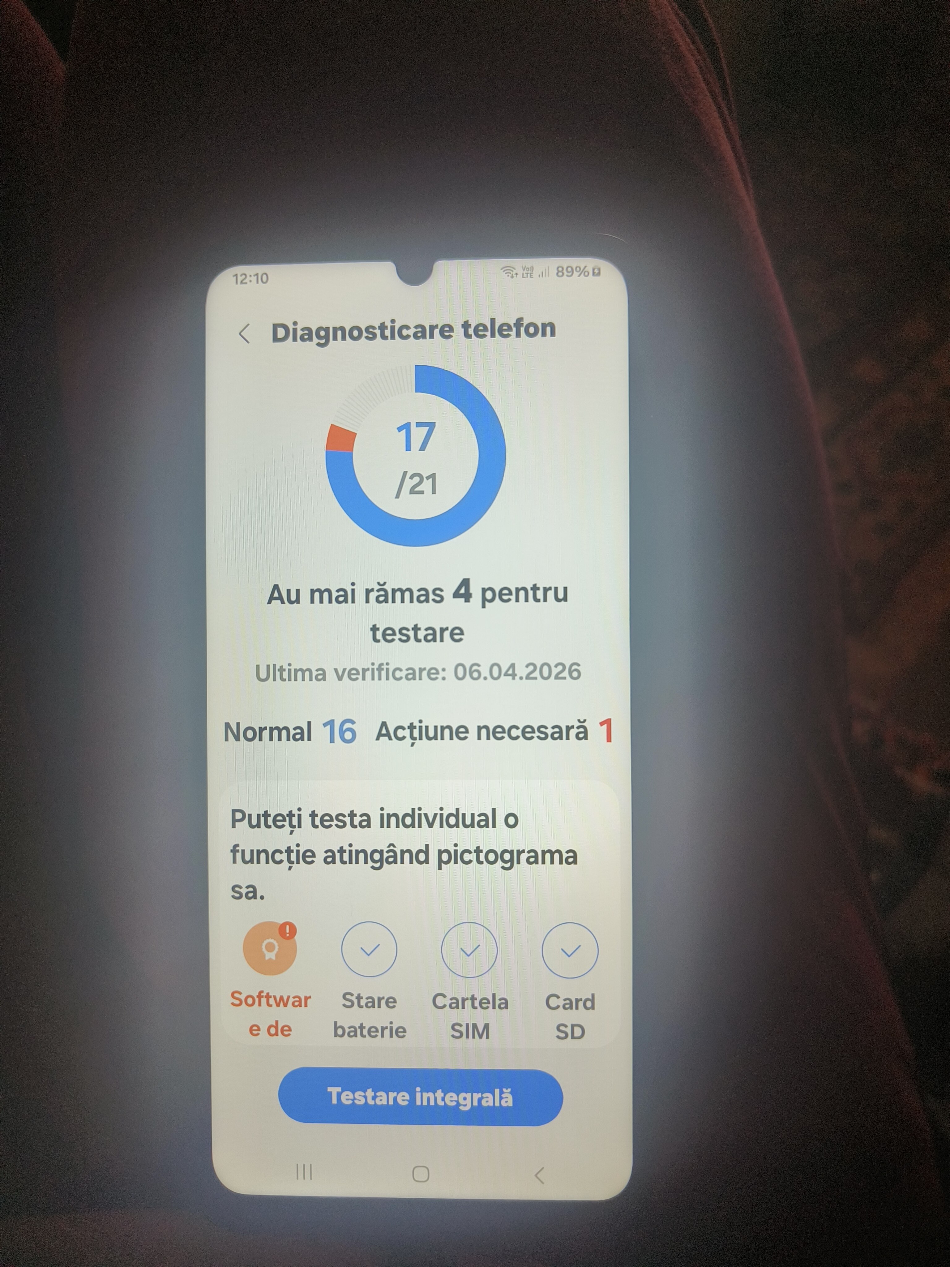 Telefon mobil Samsung Galaxy A06, 128GB, 4GB RAM, 4G, Black