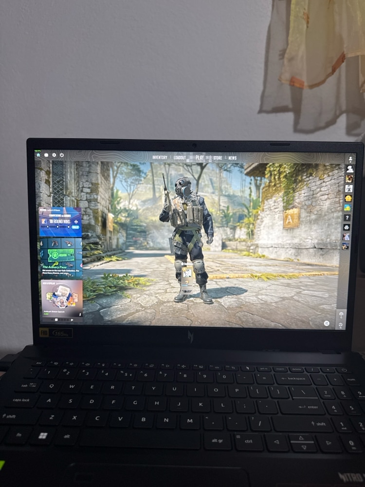 Laptop Gaming Acer Nitro V 15 ANV15-52-953S cu procesor Intel® Core™ i9-13900H pana la 5.4GHZ, 15.6" Full HD, IPS, 165Hz, 32GB DDR4, 1TB SSD, NVIDIA® GeForce RTX™ 5060, No OS, Black