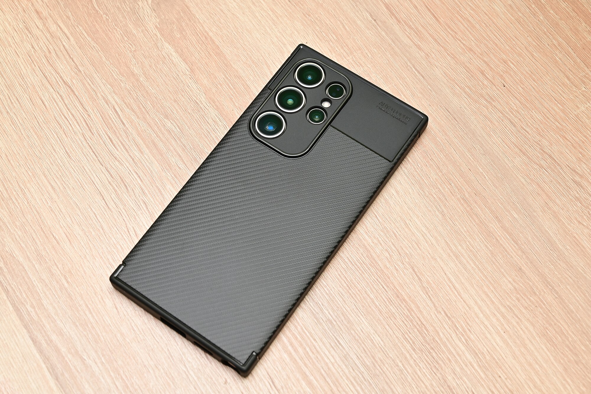 Husa Auto Focus Carbon ALC Mobile, Pentru Samsung Galaxy S24 Ultra, - Negru