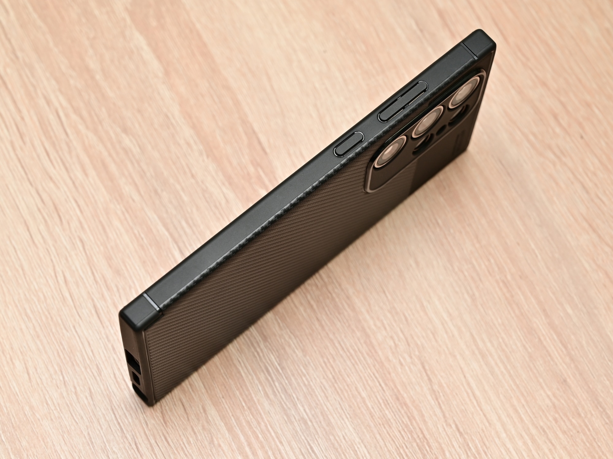 Husa Auto Focus Carbon ALC Mobile, Pentru Samsung Galaxy S24 Ultra, - Negru