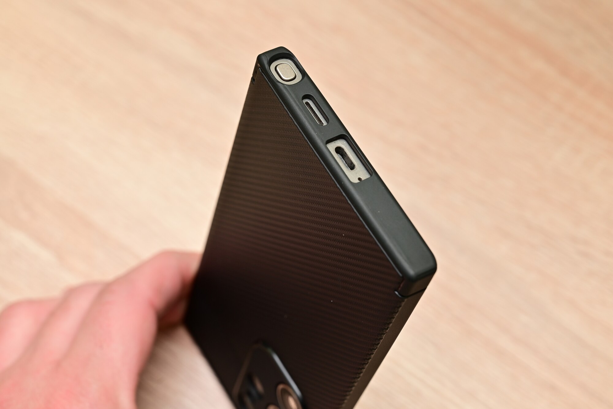 Husa Auto Focus Carbon ALC Mobile, Pentru Samsung Galaxy S24 Ultra, - Negru