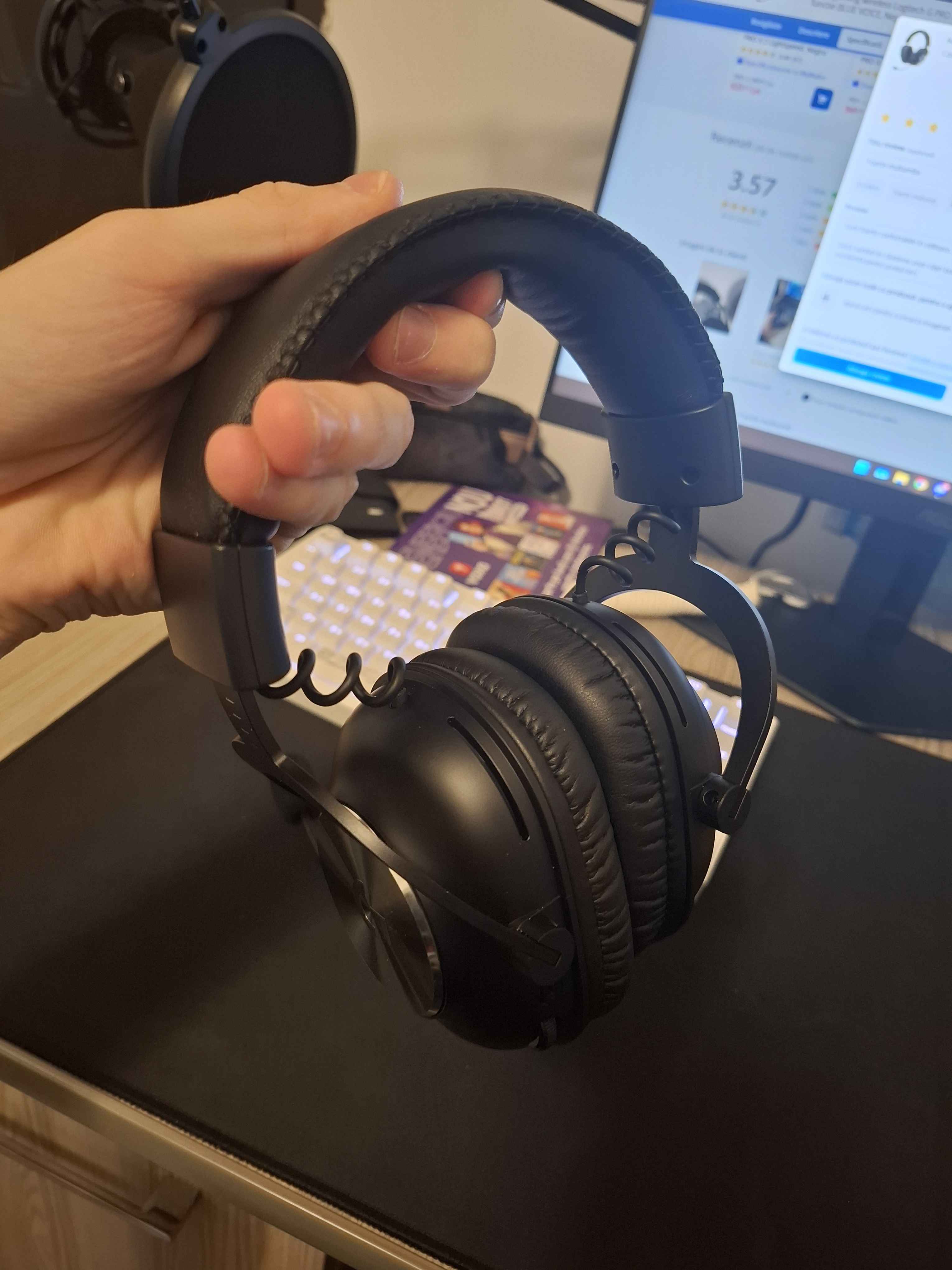 Casti gaming wireless Logitech G PRO X, surround 7.1, 2.4GHz