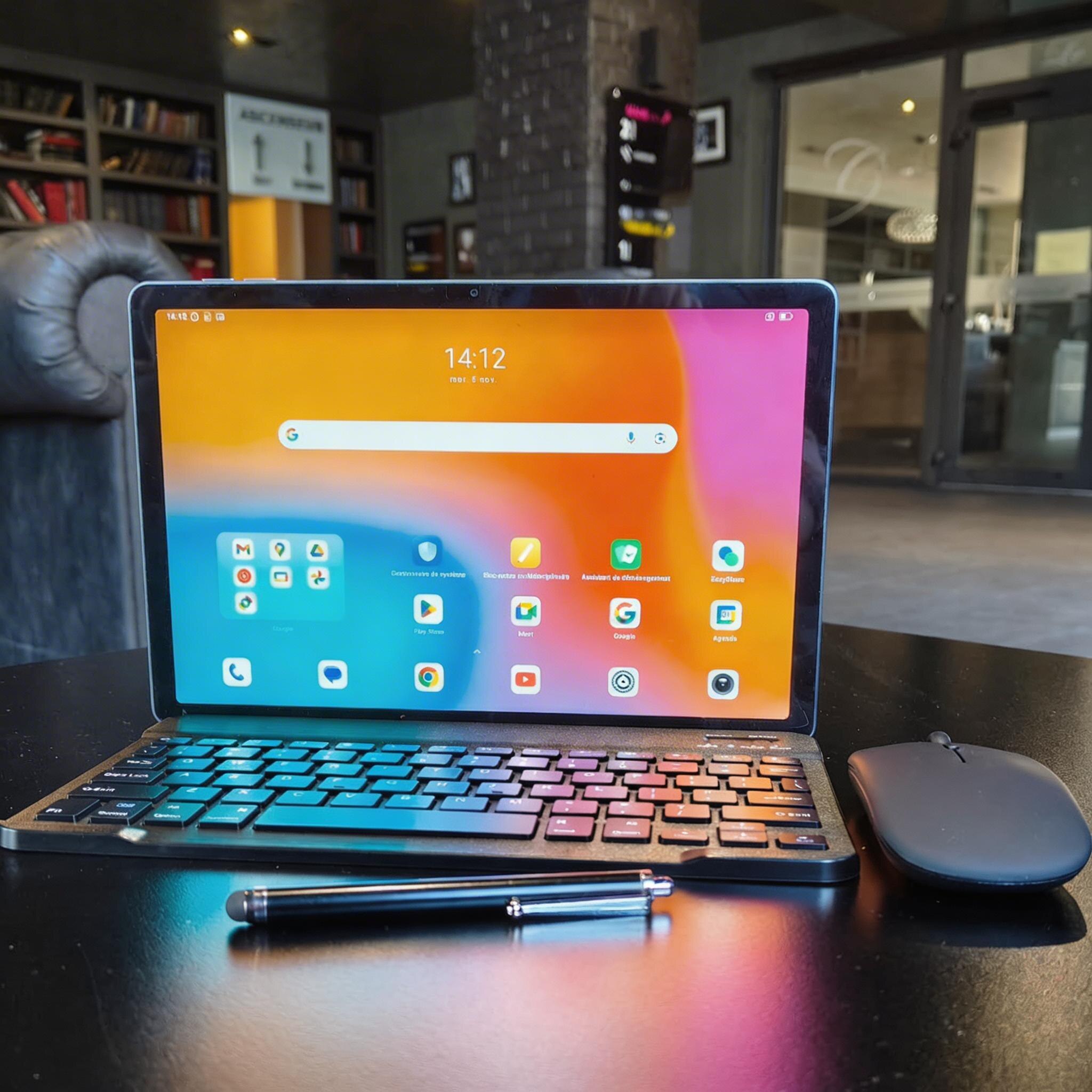 Tableta Blackview ZENO 10,11" FHD+ IPS,5G AI,90Hz, Ai Android 15, 24GB+128GB(TF 2TB), UNISOC Tiger T8200, 8800mAh, 13MP, 4 × Box Speaker, Cu tastatura, PC Mode 2.0, BT 5.0/GPS, negru