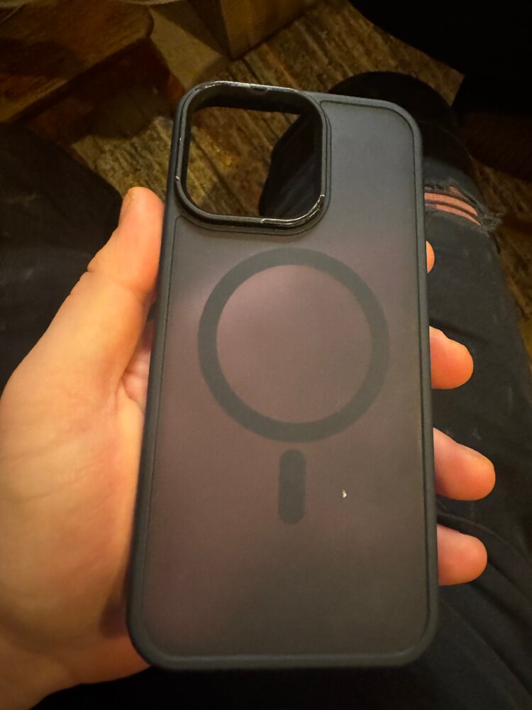 Husa compatibila cu Incarcare Magsafe pentru Apple iPhone 15 Pro Max, CASEY STUDIOS™, de Protectie, Slim, pentru Incarcare Wireless, Margini Ridicate pentru Protectia Ecranului si a Camerelor, Anti socuri, Albastru inchis