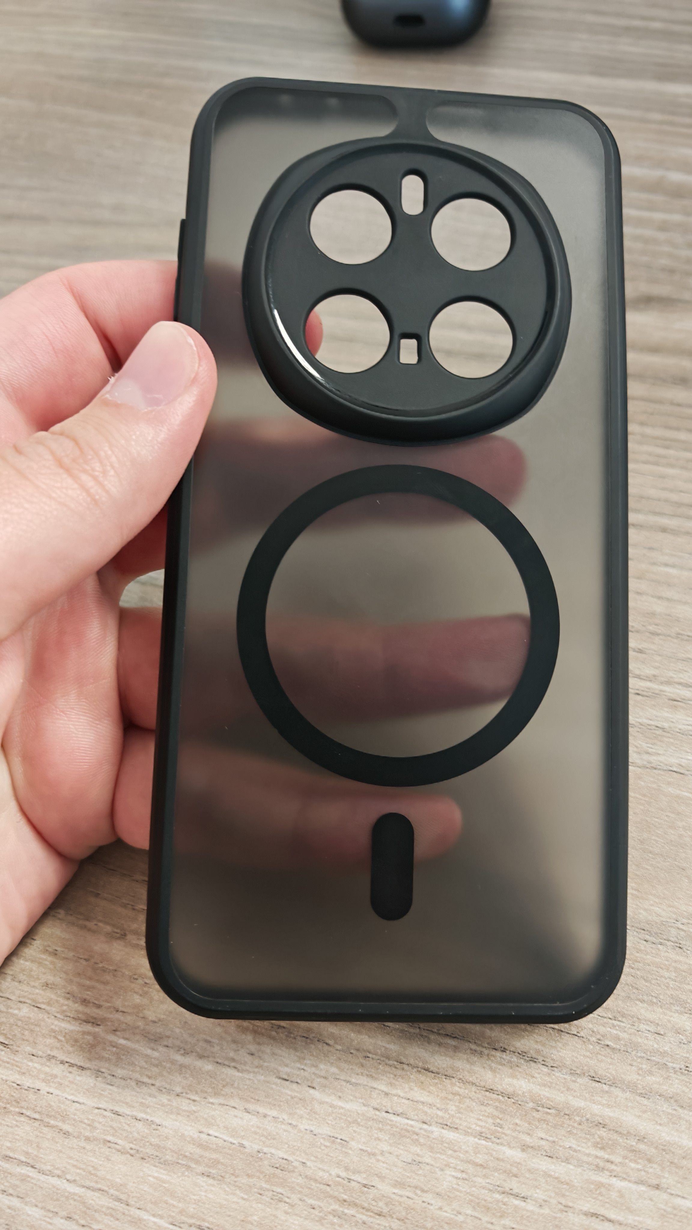 Husa telefon pentru Honor Magic 7 Pro, Magnetic MagSafe, Protectie Colturi, transparent/negru