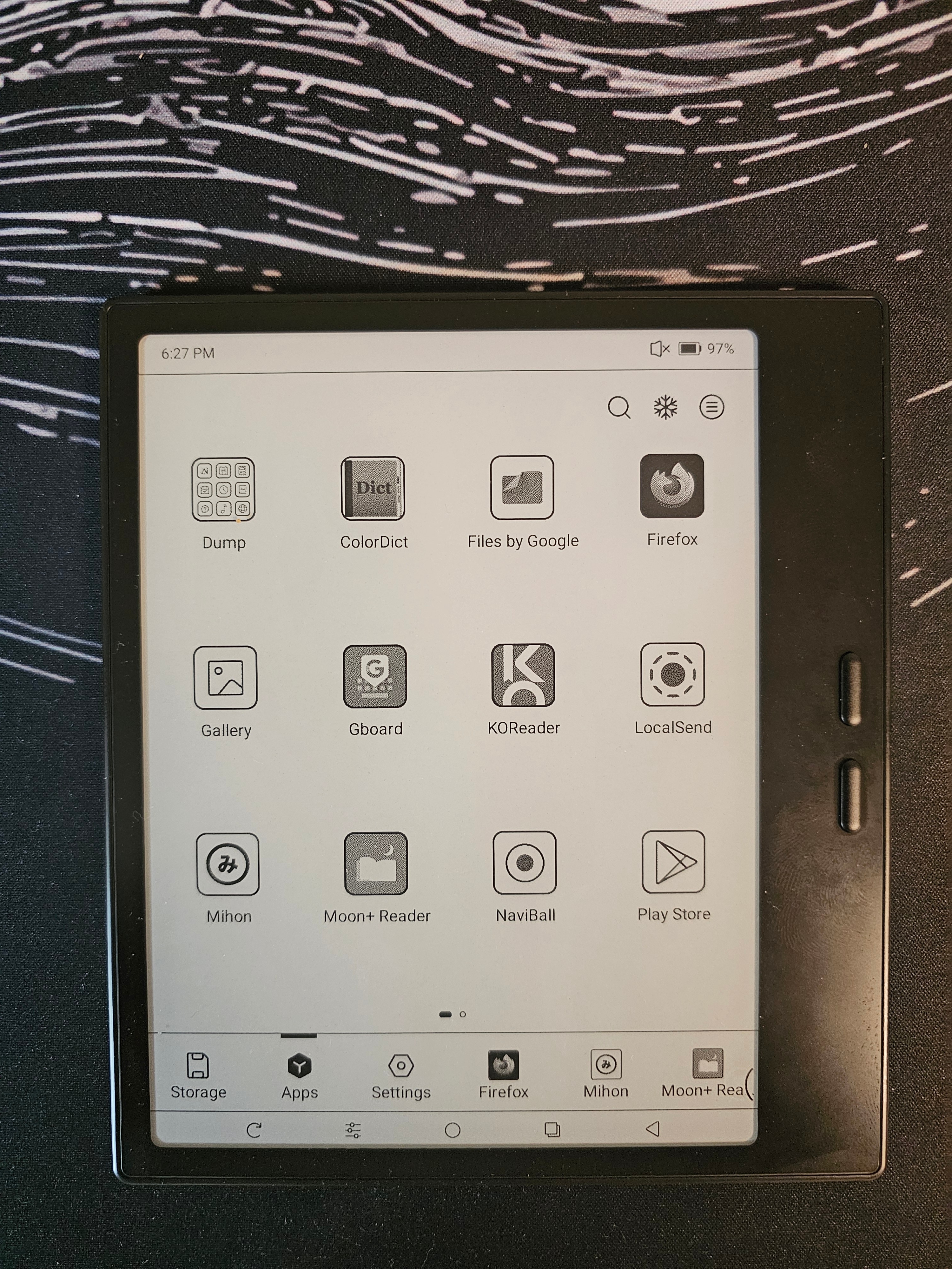 Tableta E-Ink Boox GO 7, 7 inch, Octa-Core, 4GB RAM, 64 GB, Android 13, Negru