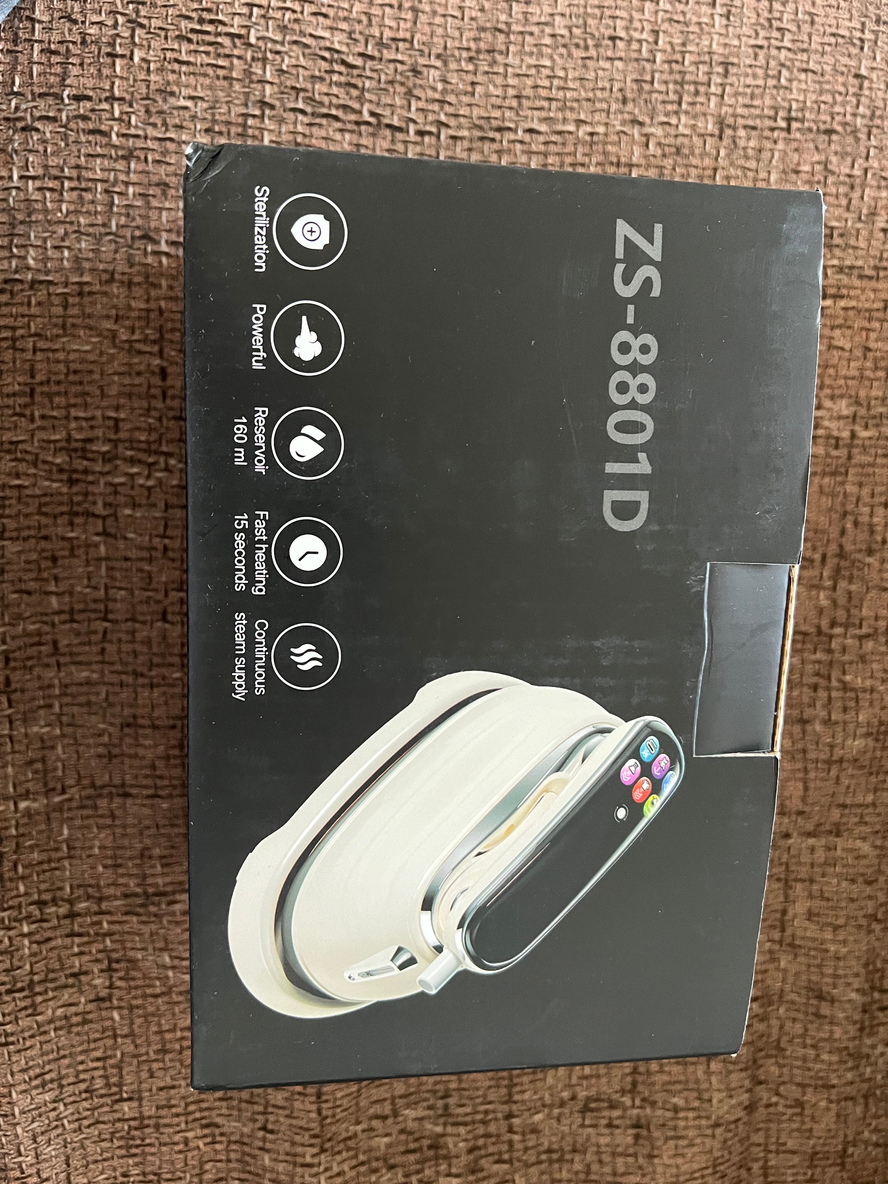 Aparat De Calcat Cu Abur 5 In 1, Goxawee, G5336, 1300W, 5 Moduri Reglabile, Afisaj LCD, Incalzire 15 Secunde, Vertical Si Orizontal, Functie Umeda/Uscata, Portabil Pentru Haine, Draperii Si Calatorii