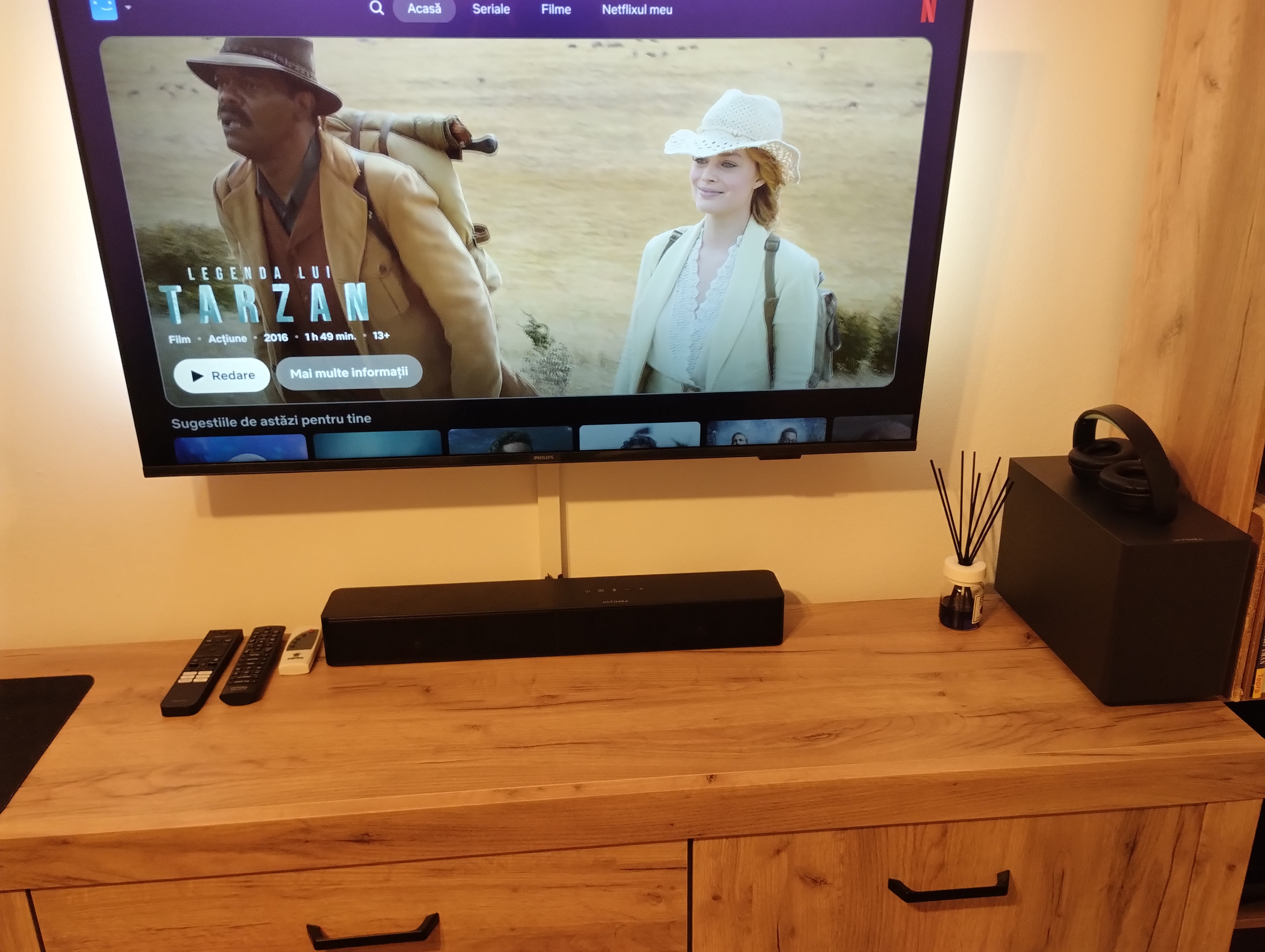 Soundbar ULTIMEA Poseidon R3T, 2.1 canale, Bluetooth 5.4, subwoofer 5.25", 240 W
