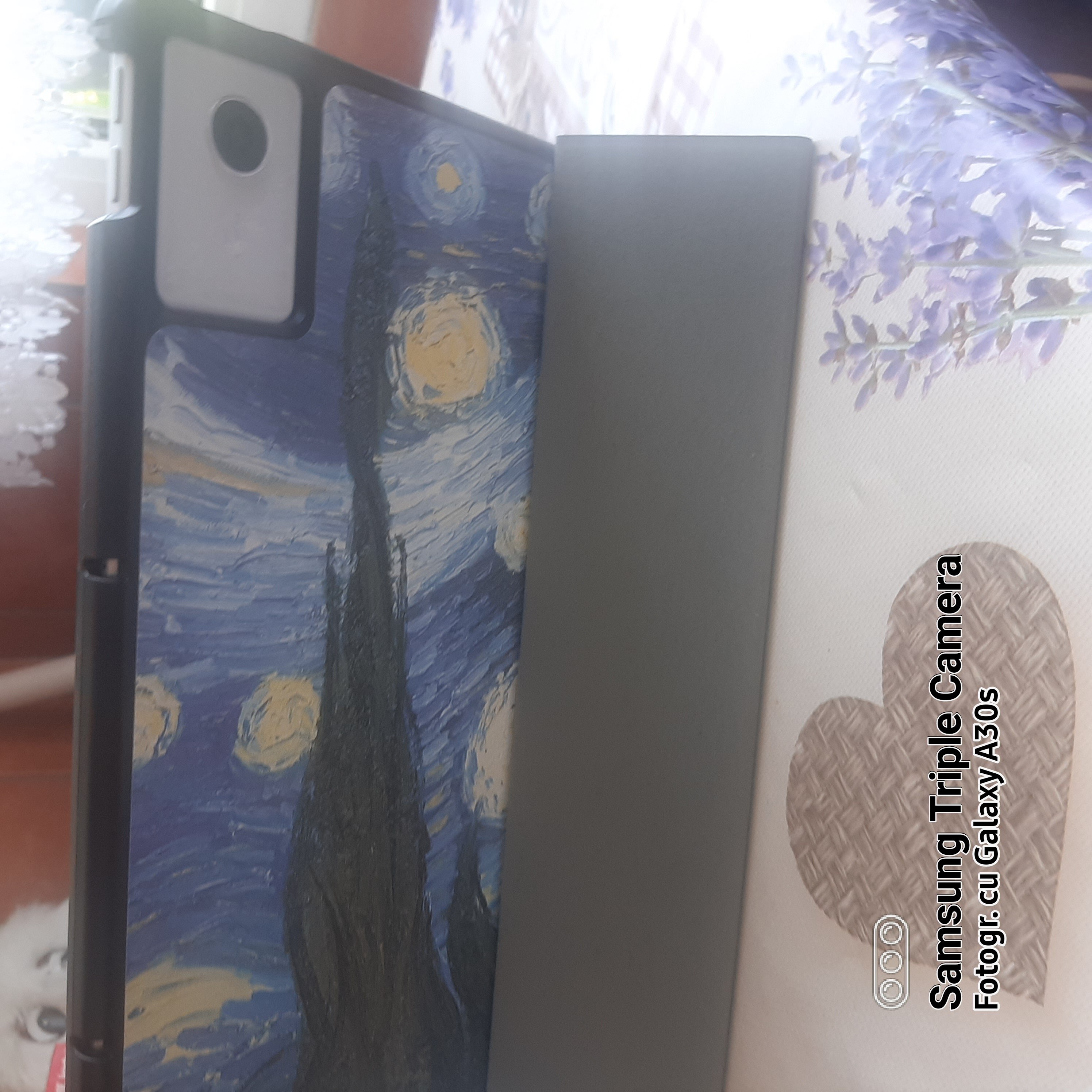 Husa pentru Lenovo Idea Tab Plus 12.1 Comari® EliteCover, protectie completa, functie stand multipla, design elegant tip carte, Starry Night